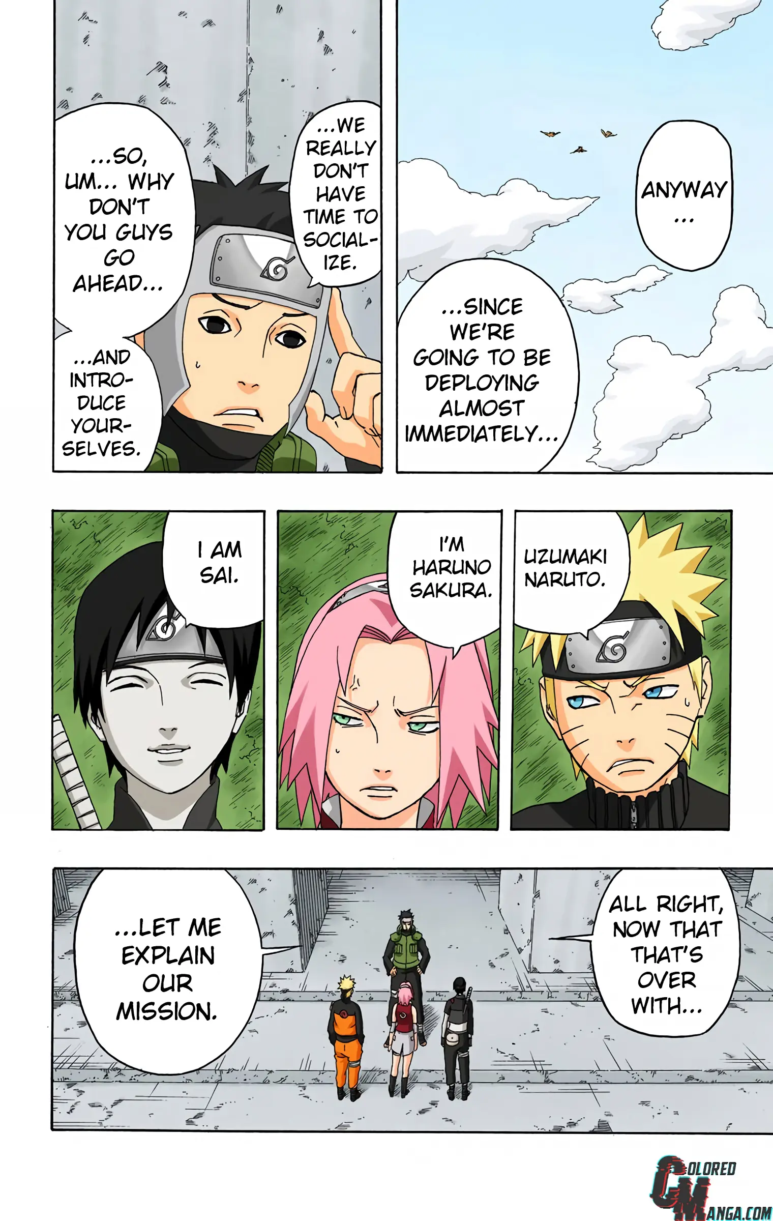 Naruto Colored Manga Online, chapter 285, page 2