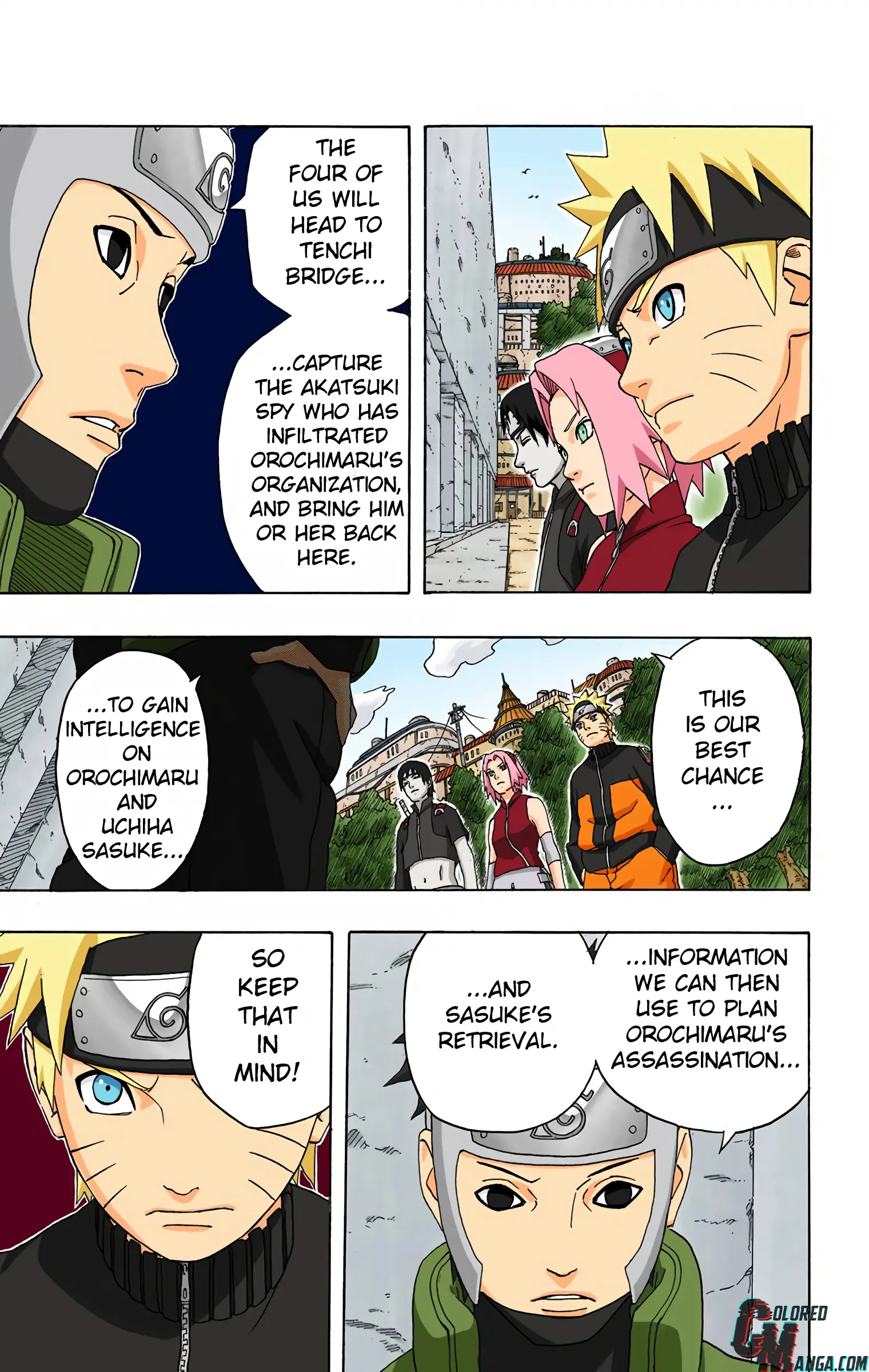 Naruto Colored Manga Online, chapter 285, page 3