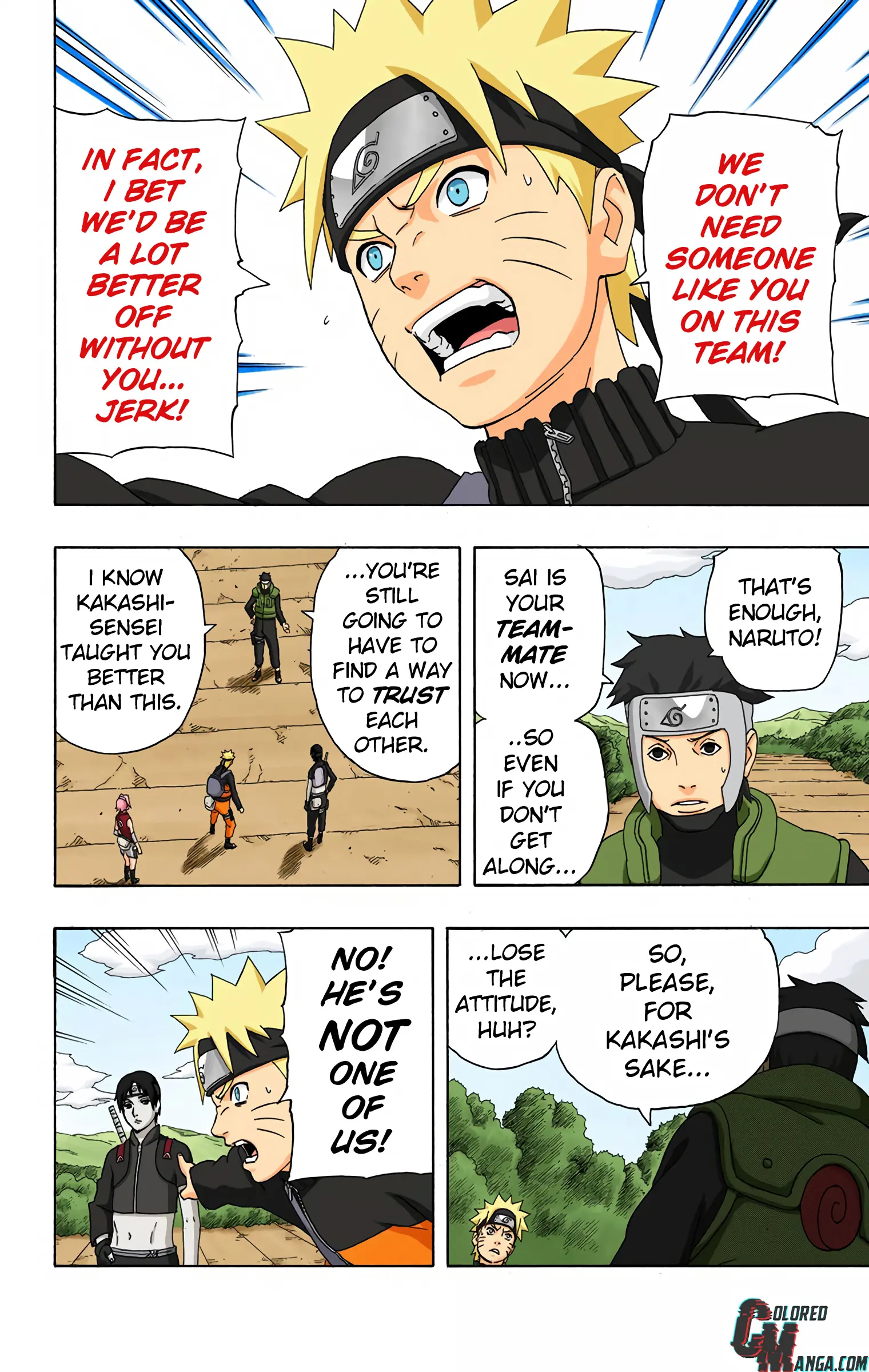 Naruto Colored Manga Online, chapter 286, page 4