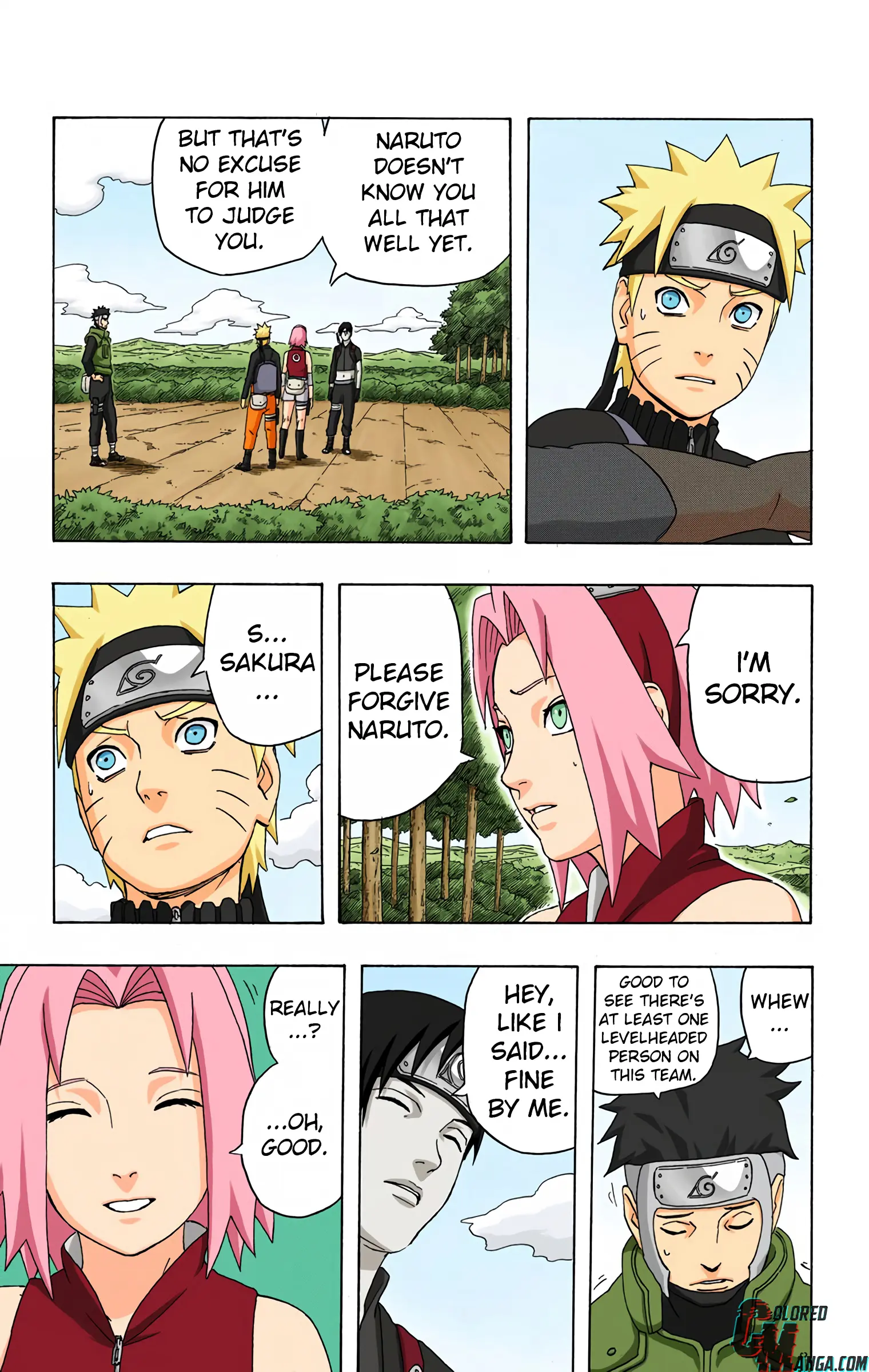 Naruto Colored Manga Online, chapter 286, page 7