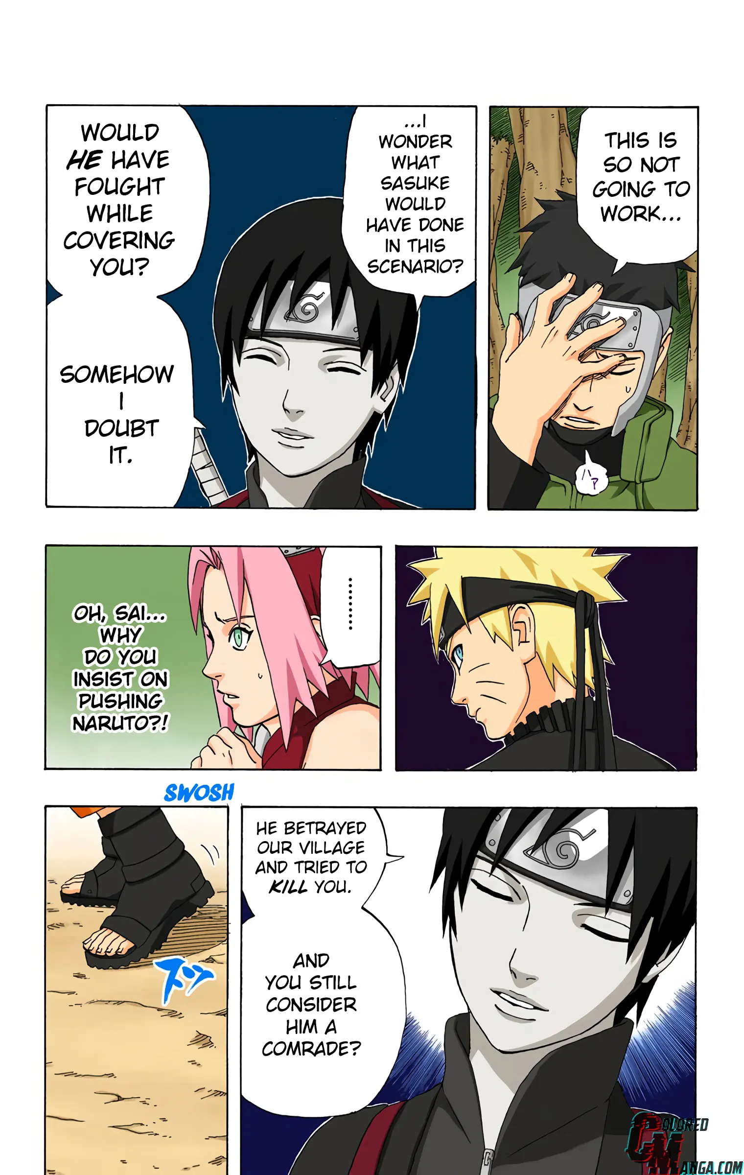 Naruto Colored Manga Online, chapter 288, page 15