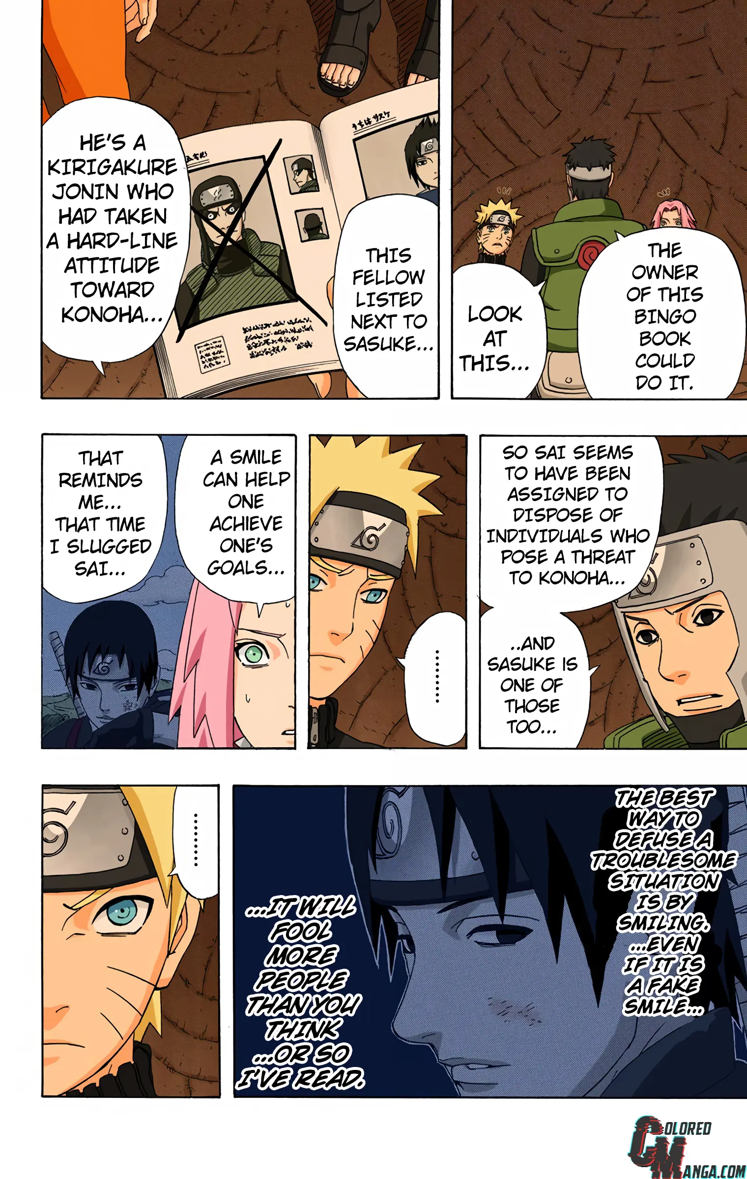 Naruto Colored Manga Online, chapter 305, page 14
