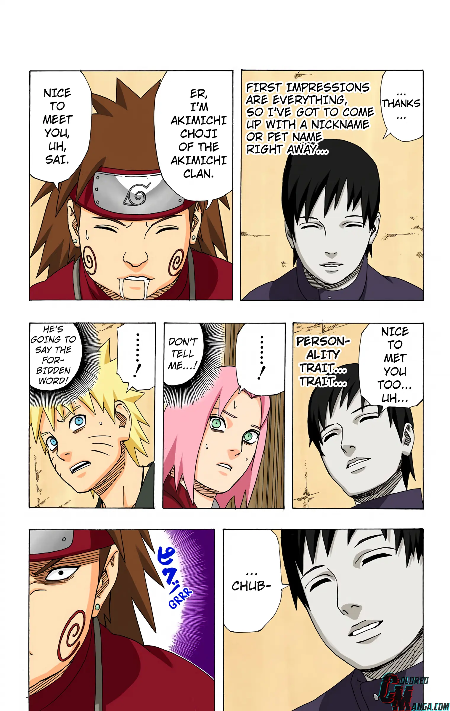Naruto Colored Manga Online, chapter 312, page 11