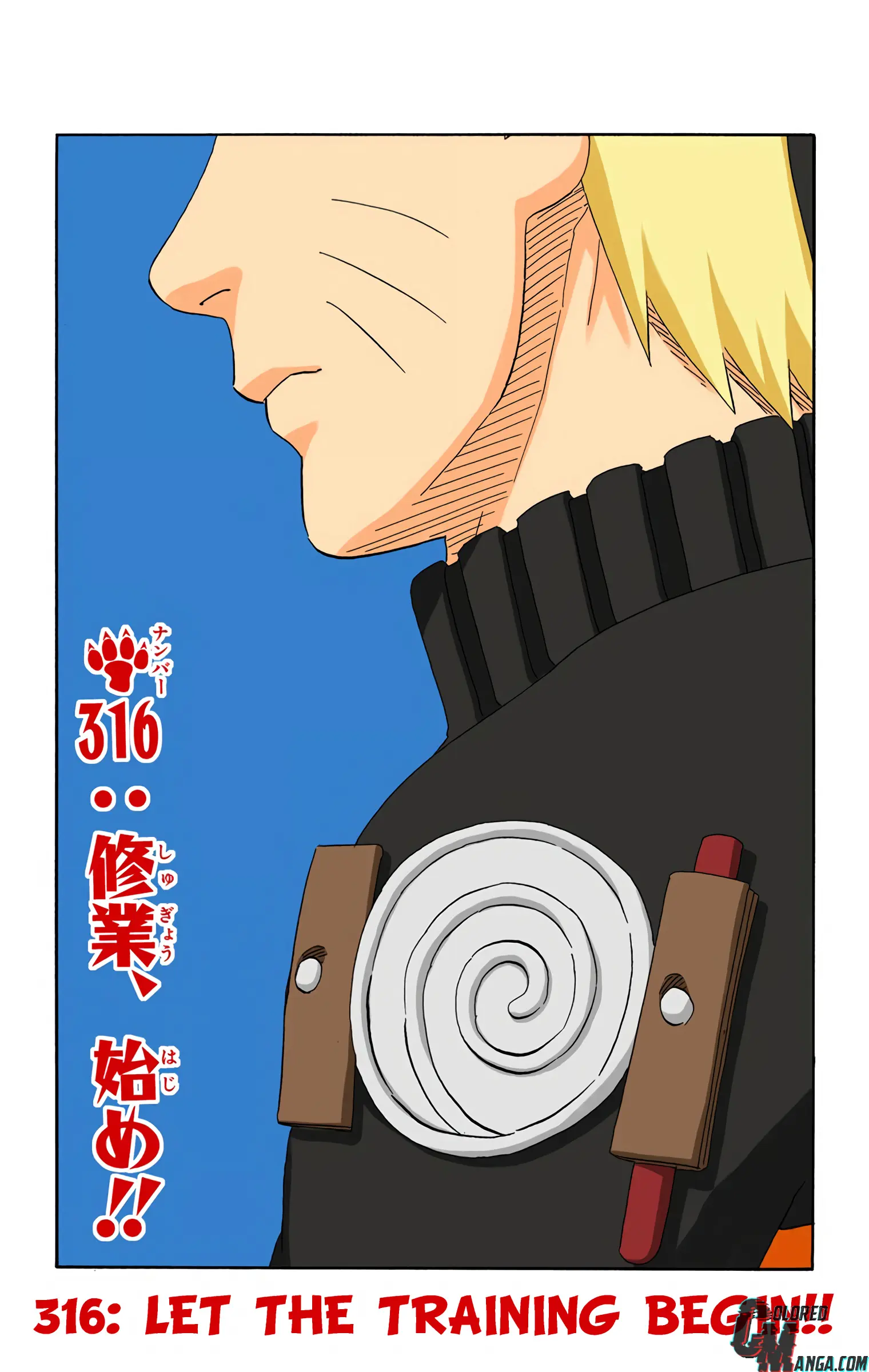 Naruto Colored Manga Online, chapter 316, page 1
