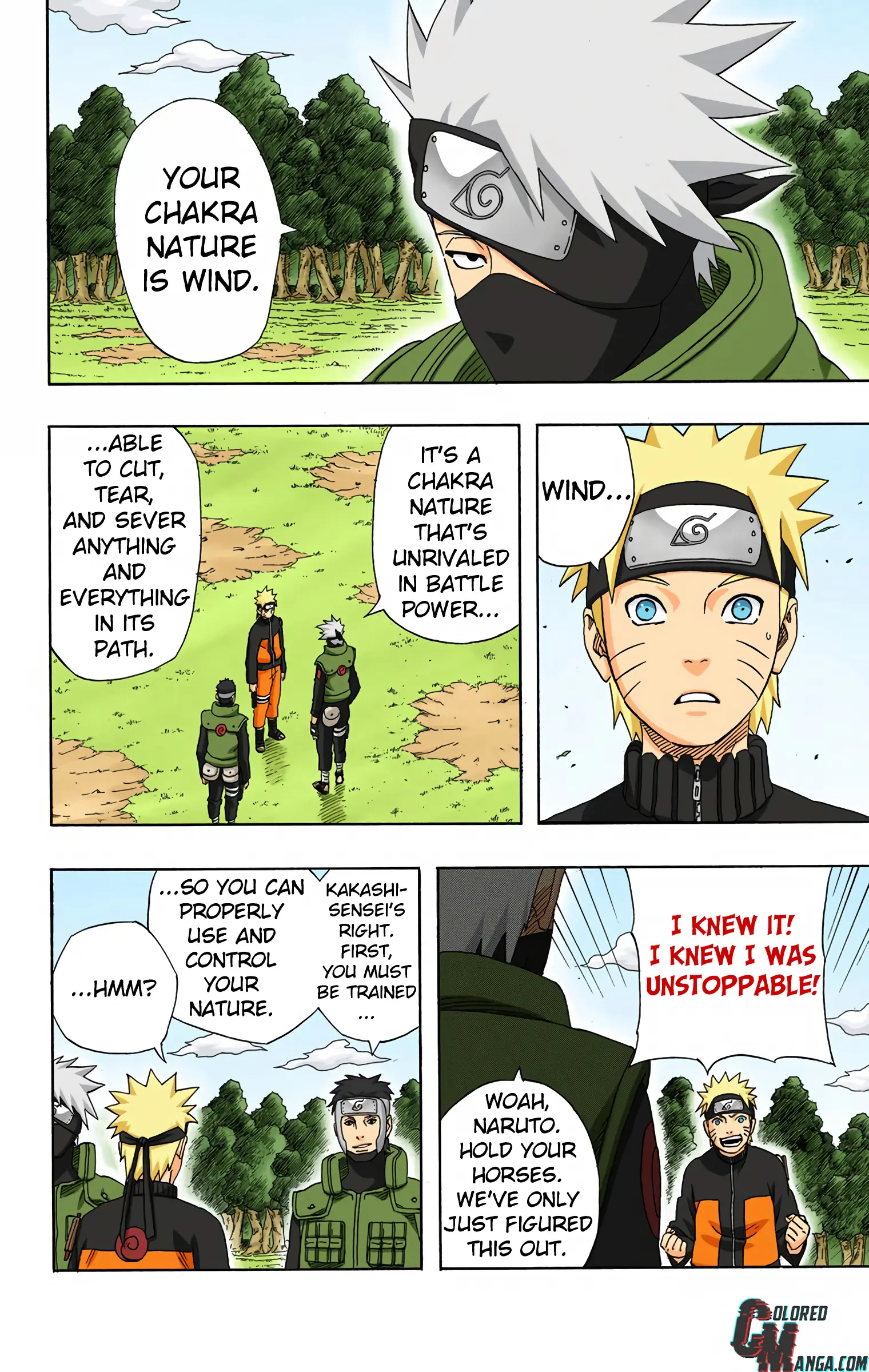 Naruto Colored Manga Online, chapter 316, page 2