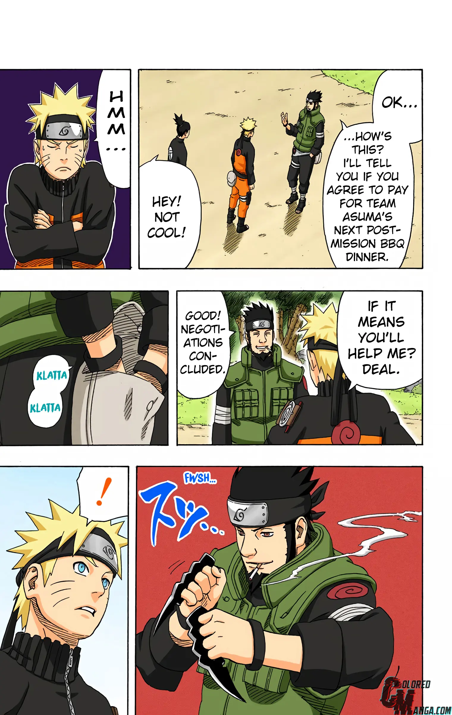 Naruto Colored Manga Online, chapter 317, page 12