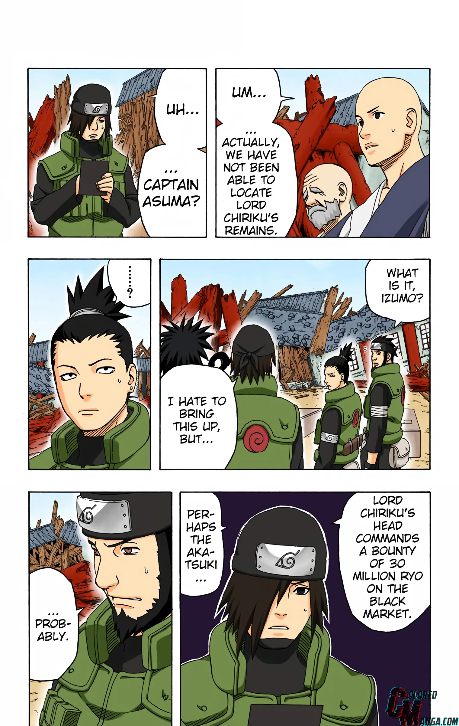 Naruto Colored Manga Online, chapter 320, page 9