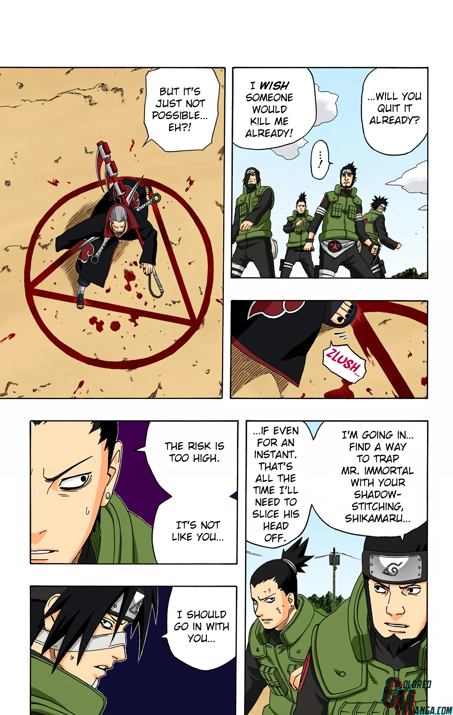 Naruto Colored Manga Online, chapter 323, page 7