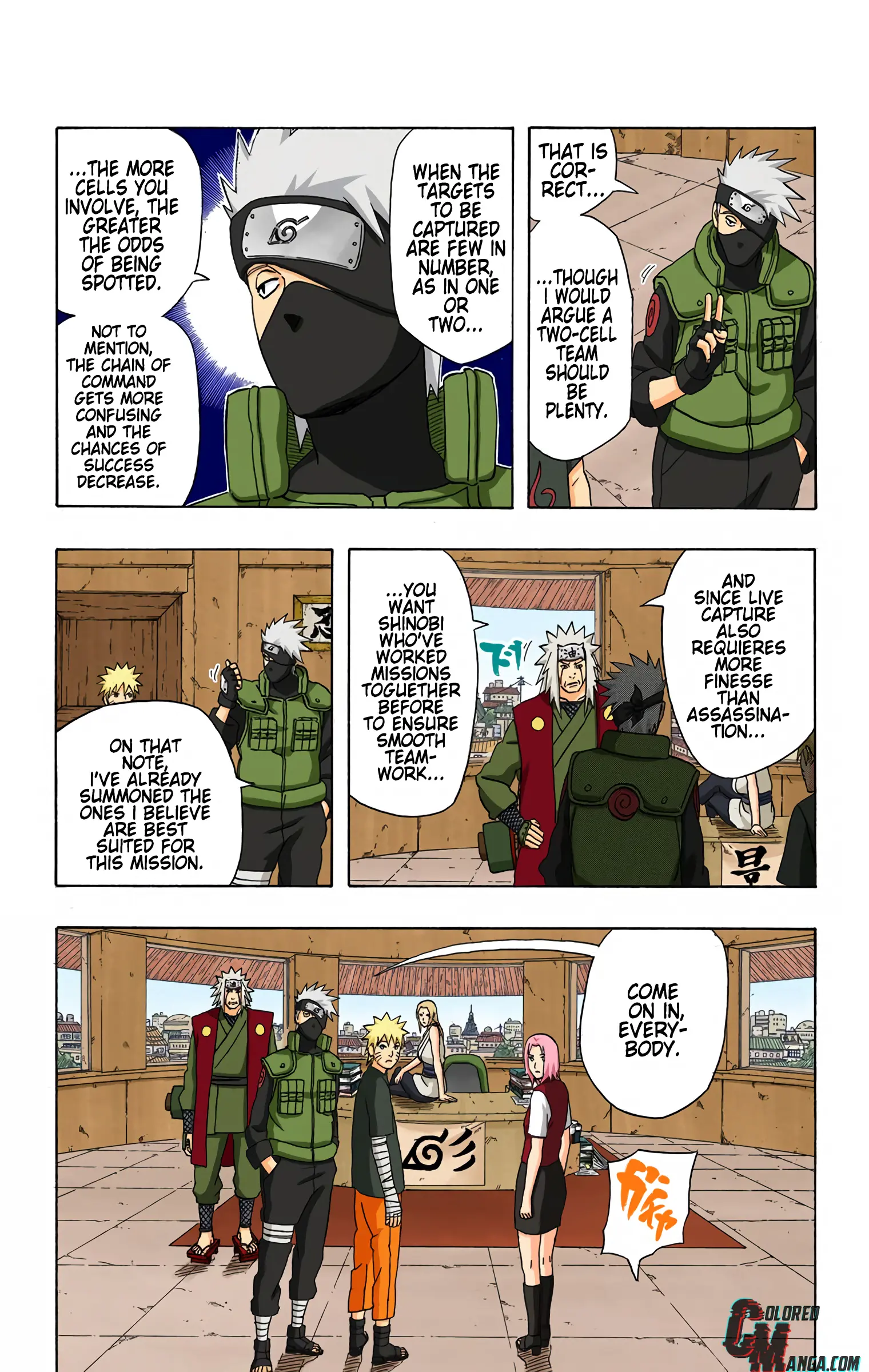 Naruto Colored Manga Online, chapter 354, page 3