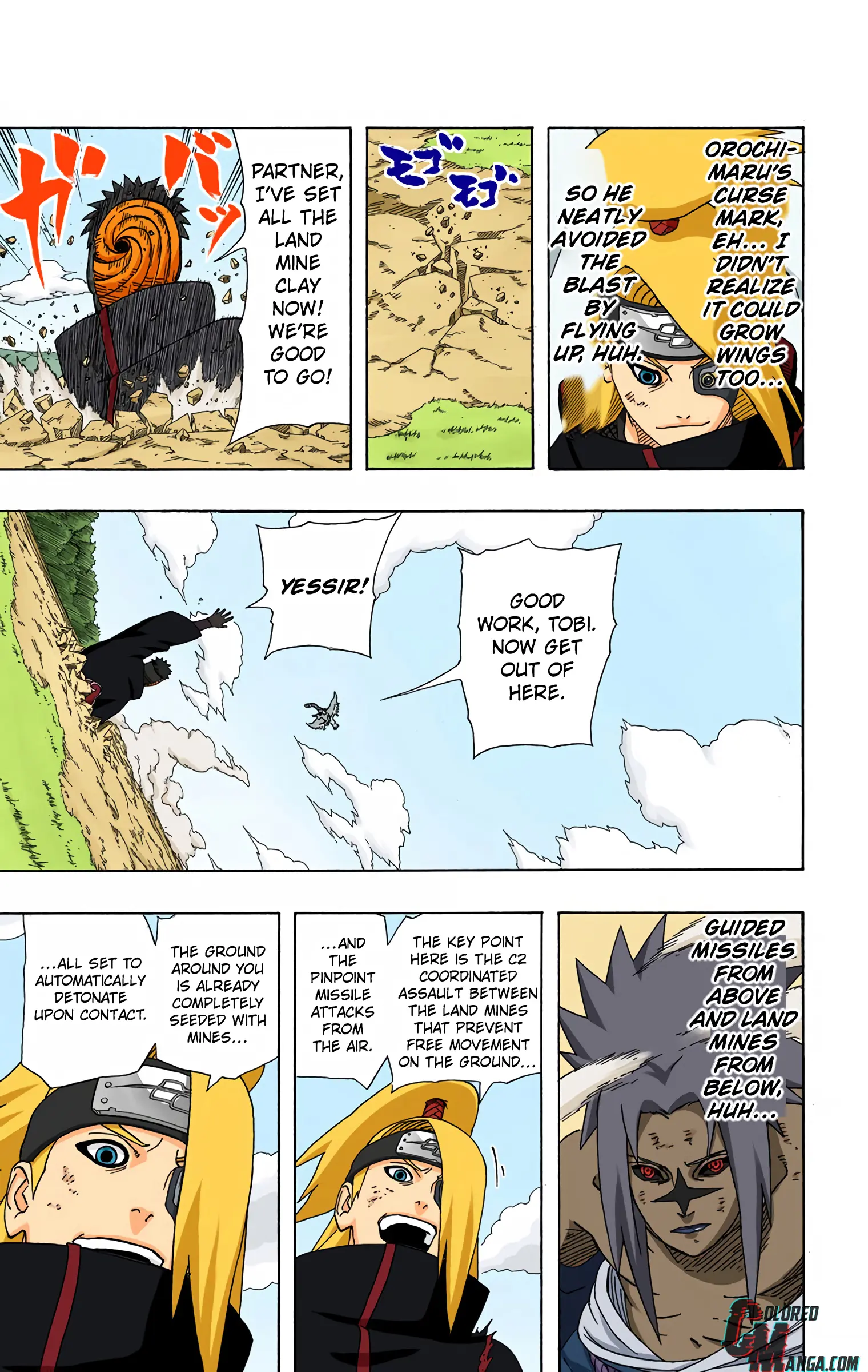 Naruto Colored Manga Online, chapter 358, page 9