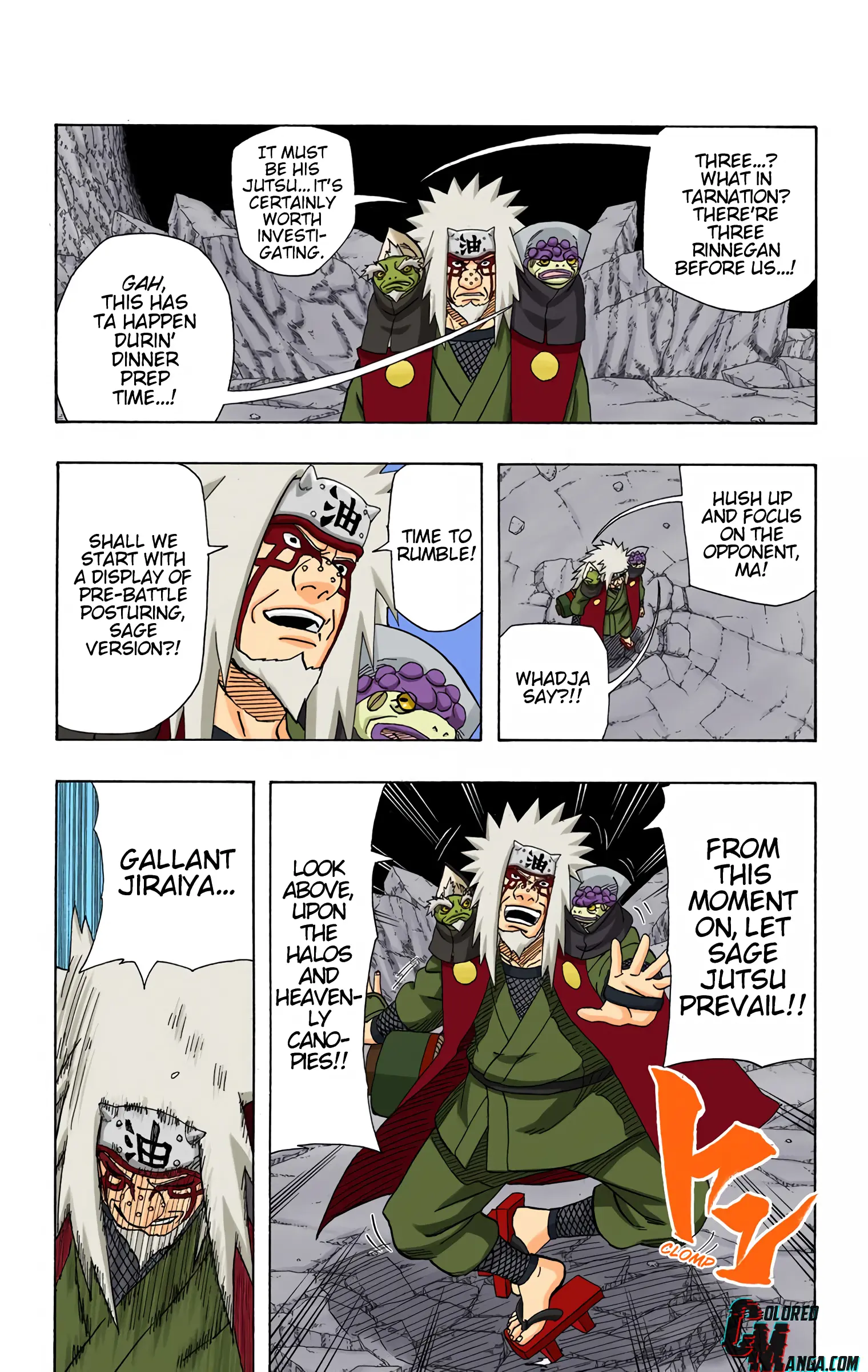 Naruto Colored Manga Online, chapter 377, page 3