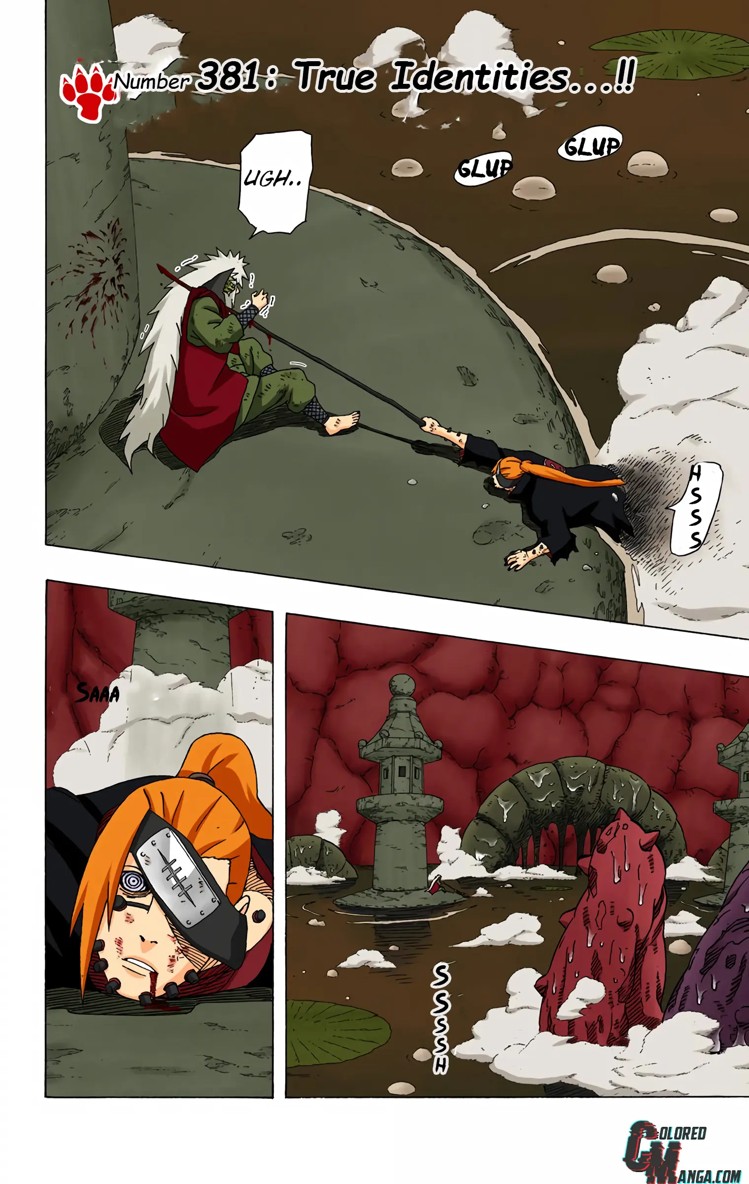 Naruto Colored Manga Online, chapter 381, page 2