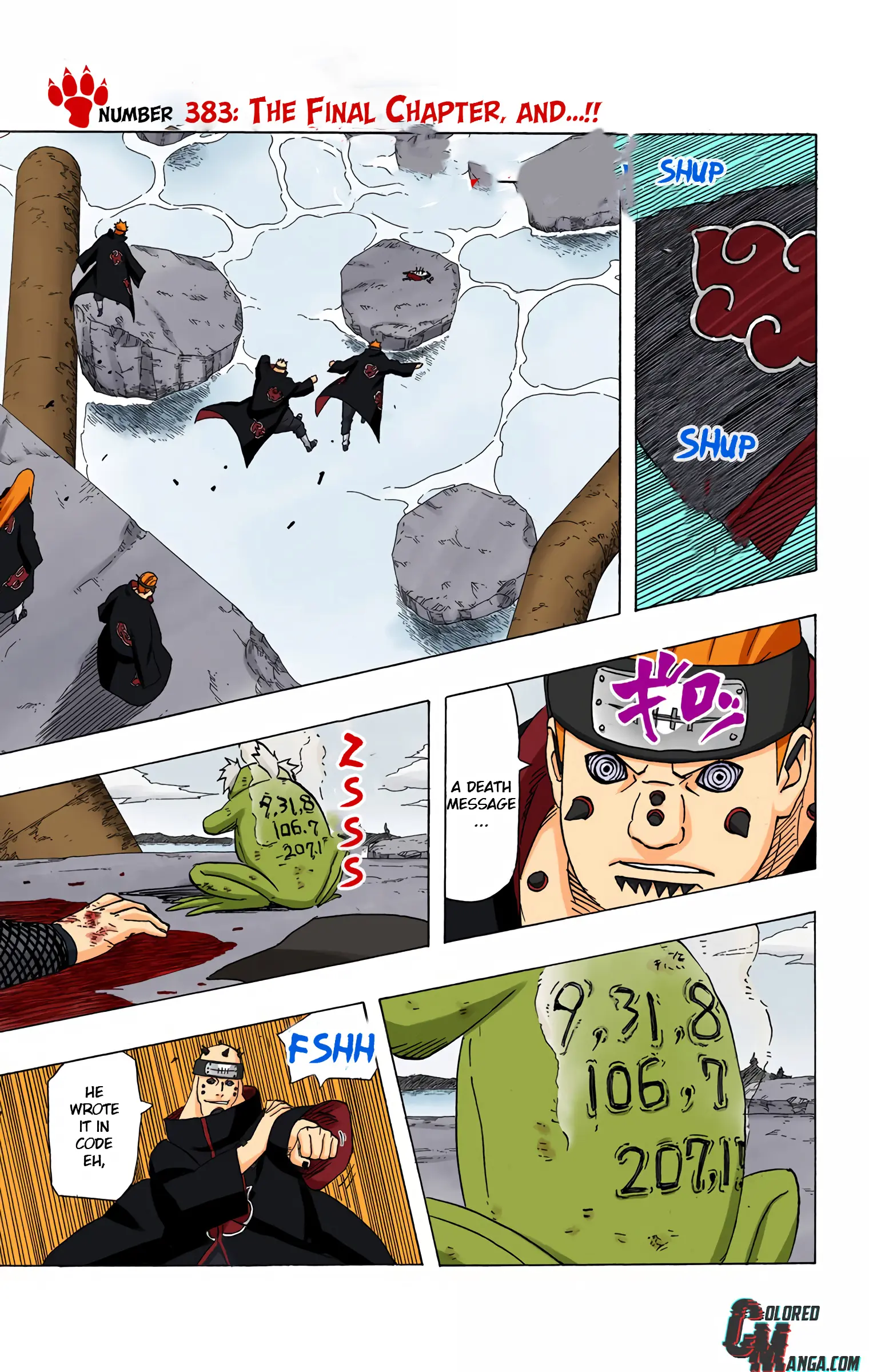 Naruto Colored Manga Online, chapter 383, page 3