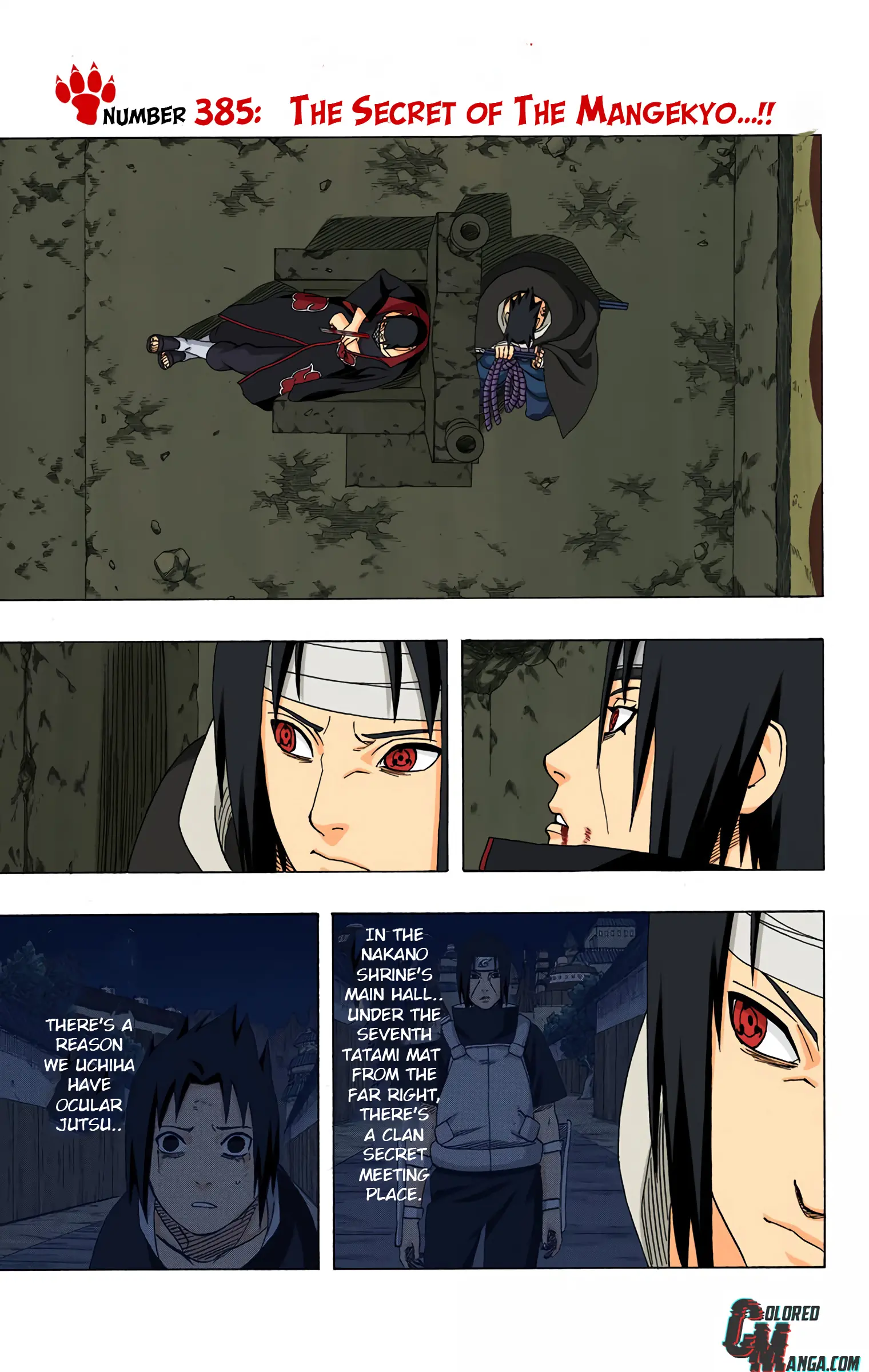 Naruto Colored Manga Online, chapter 385, page 1