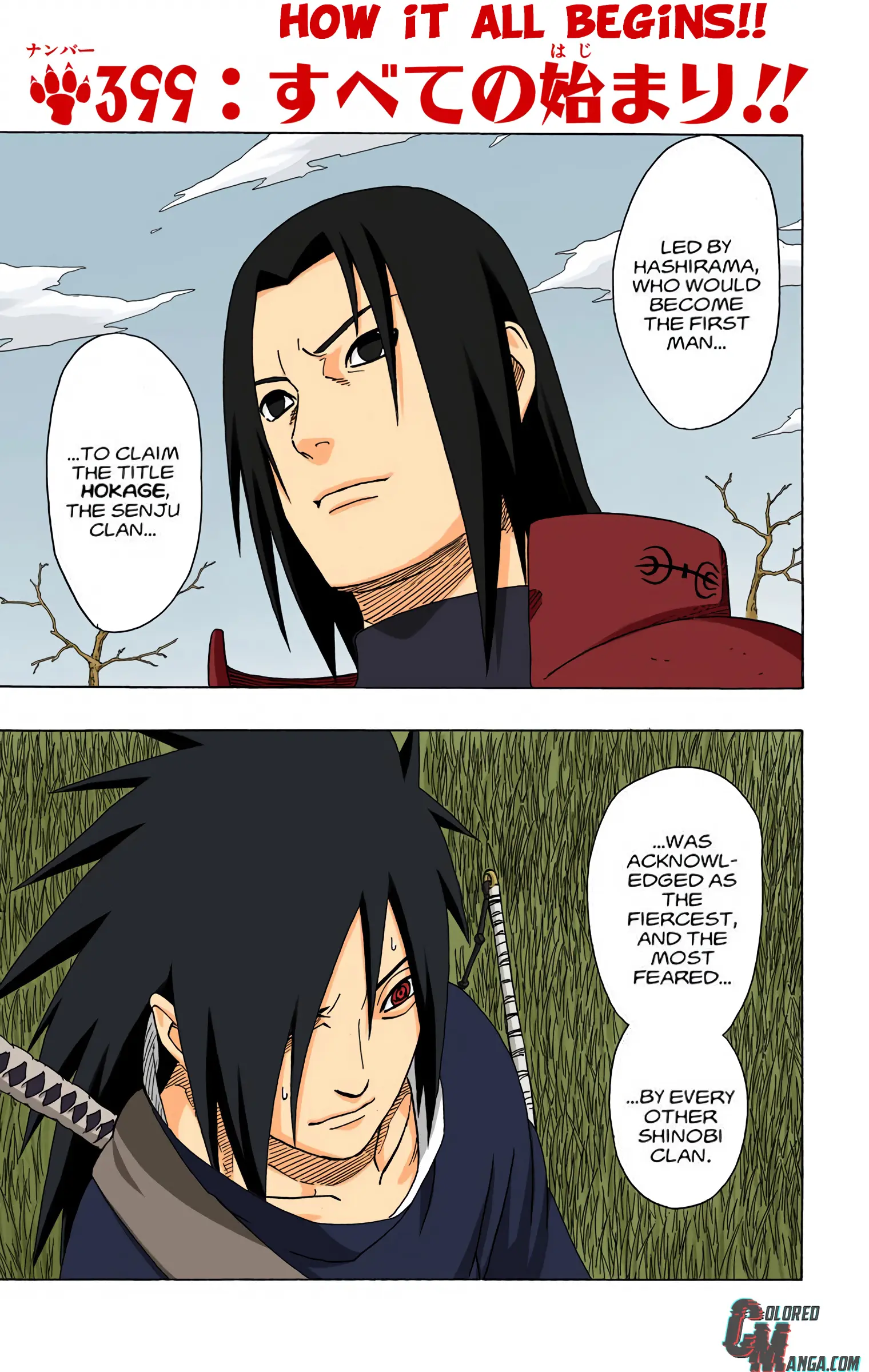 Naruto Colored Manga Online, chapter 399, page 1