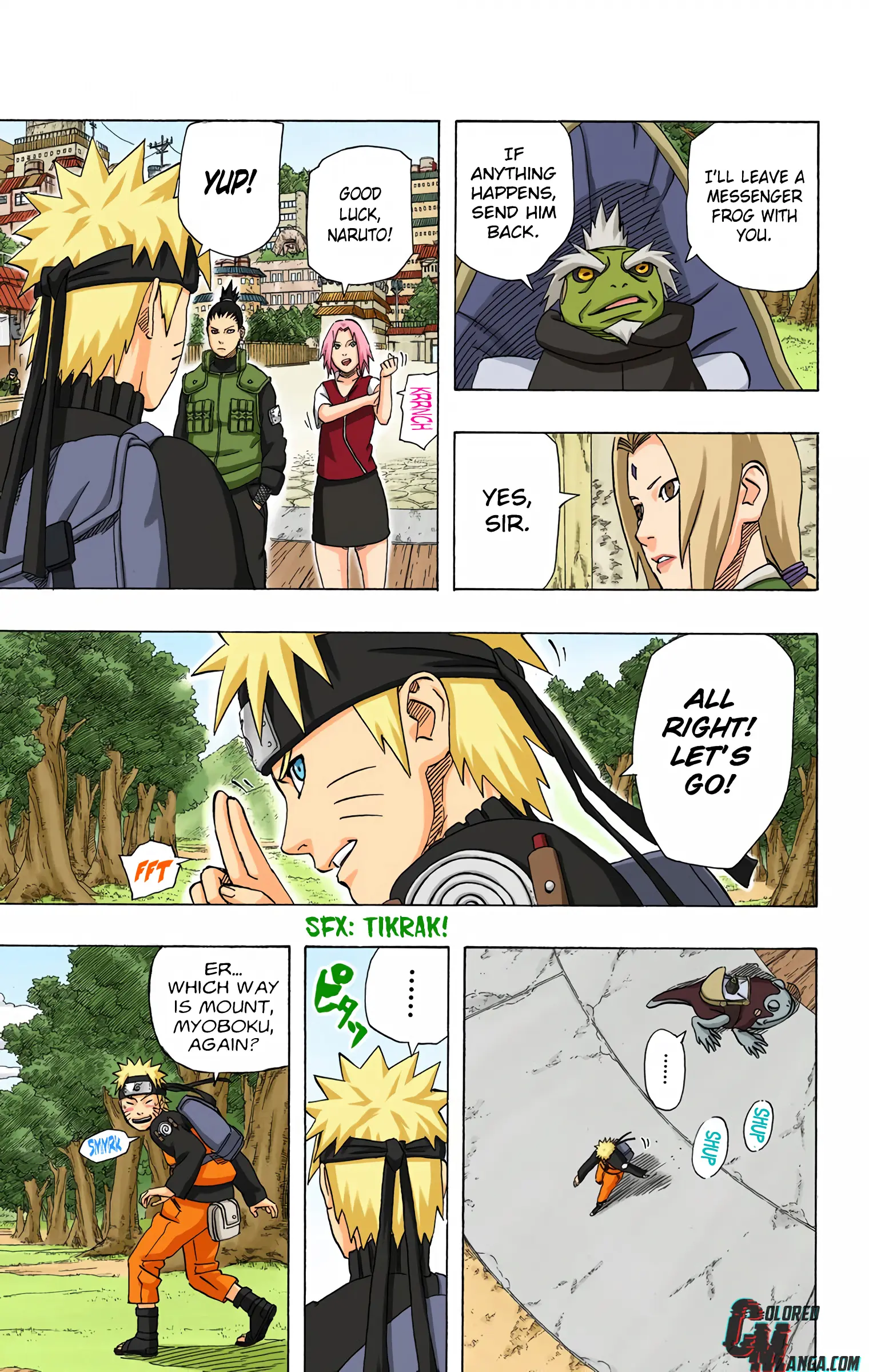 Naruto Colored Manga Online, chapter 409, page 3