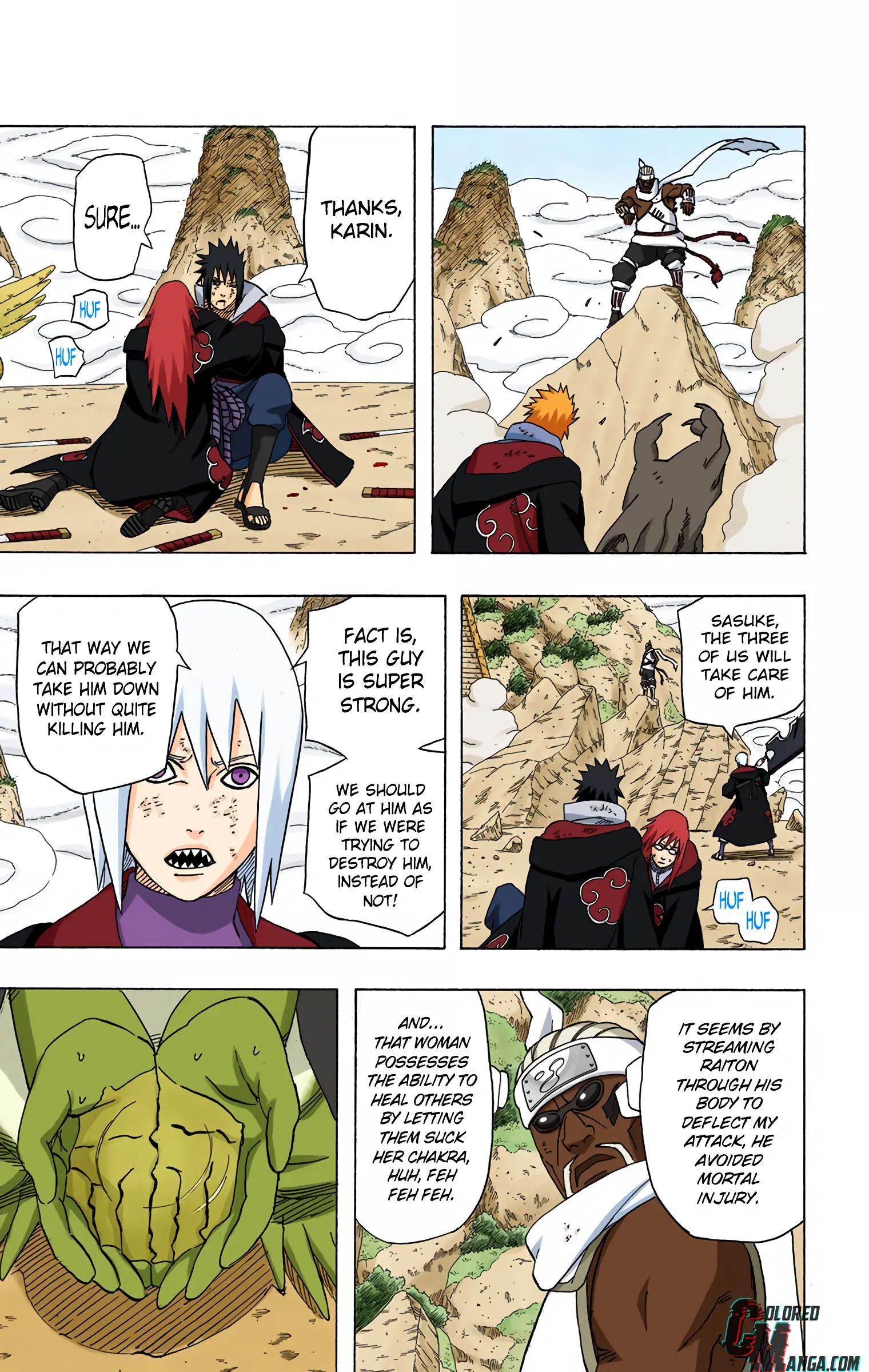 Naruto Colored Manga Online, chapter 412, page 7