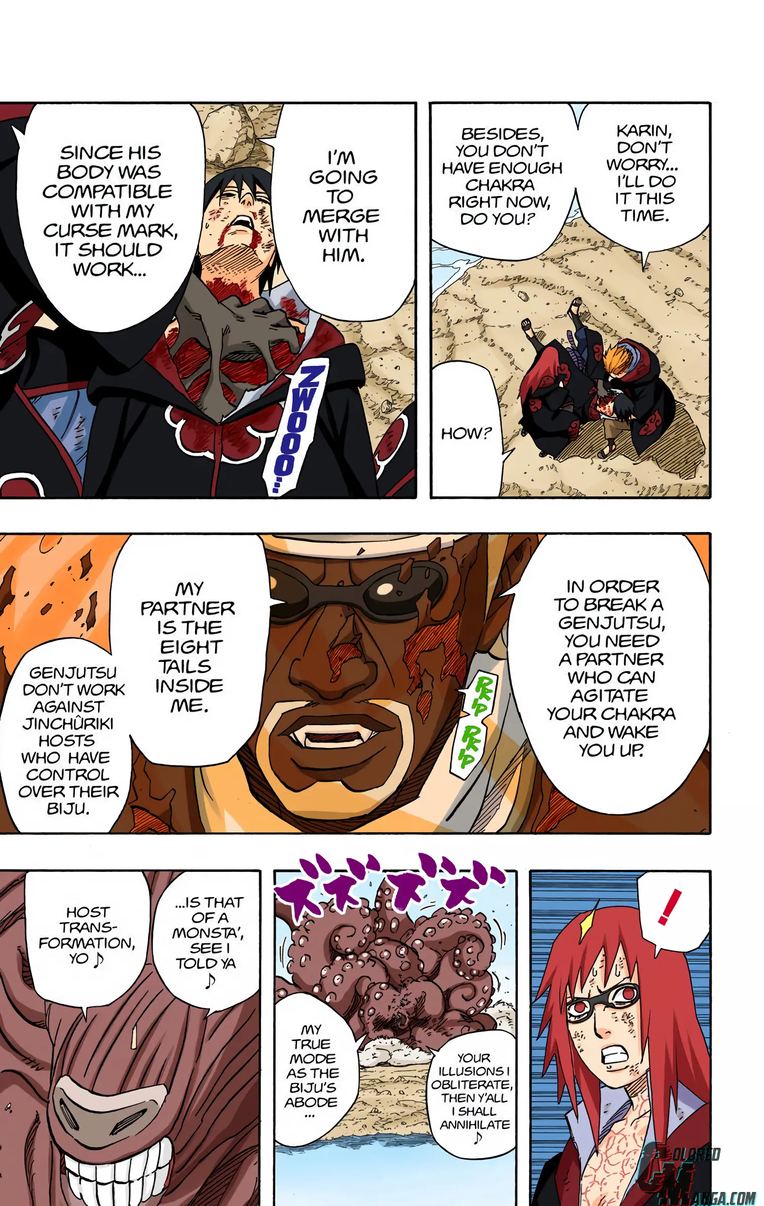 Naruto Colored Manga Online, chapter 413, page 20
