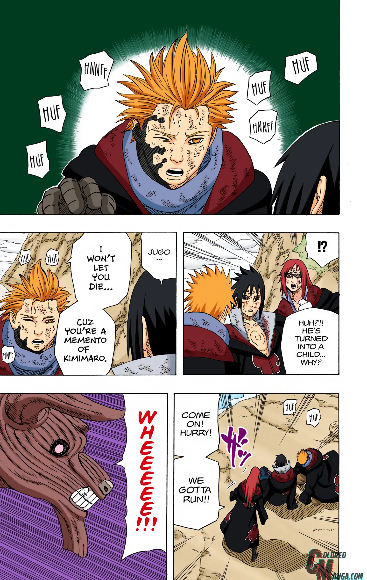 Naruto Colored Manga Online, chapter 414, page 3
