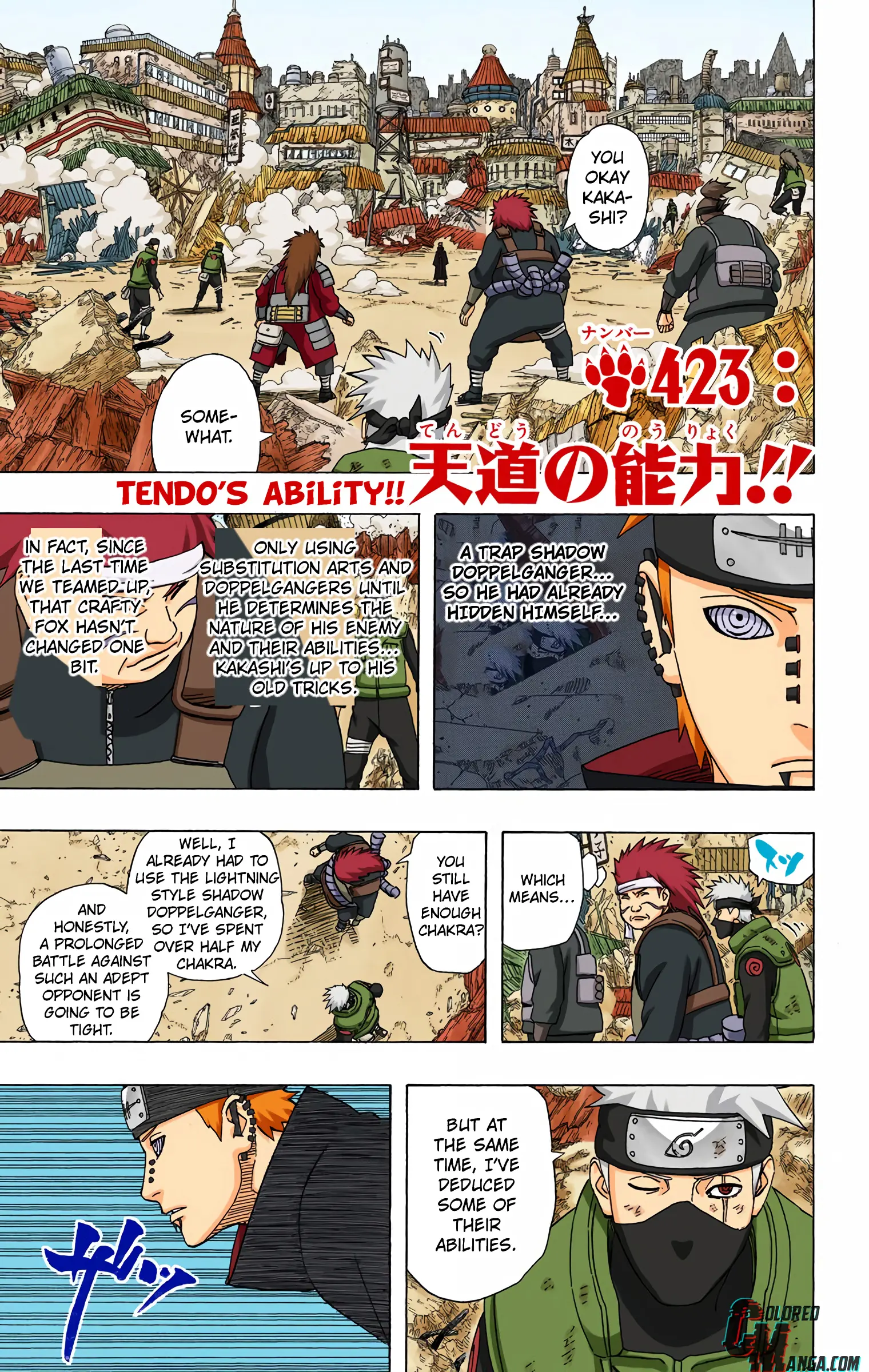 Naruto Colored Manga Online, chapter 423, page 7