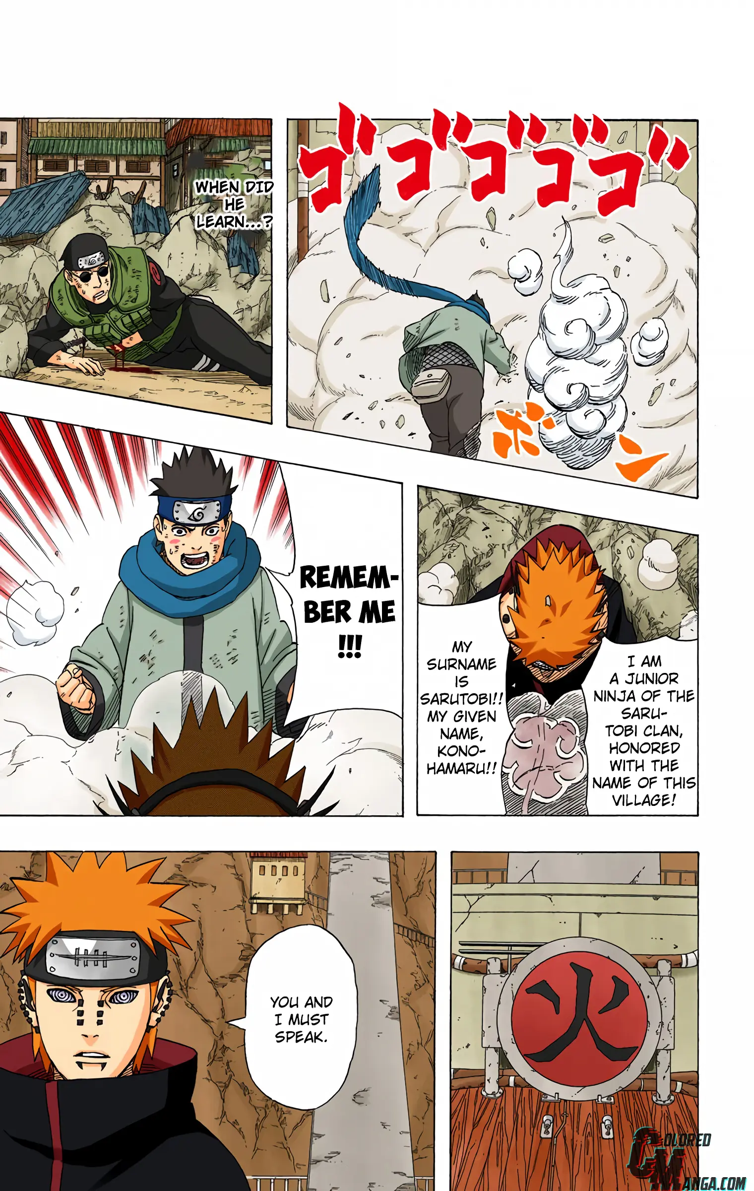 Naruto Colored Manga Online, chapter 428, page 7