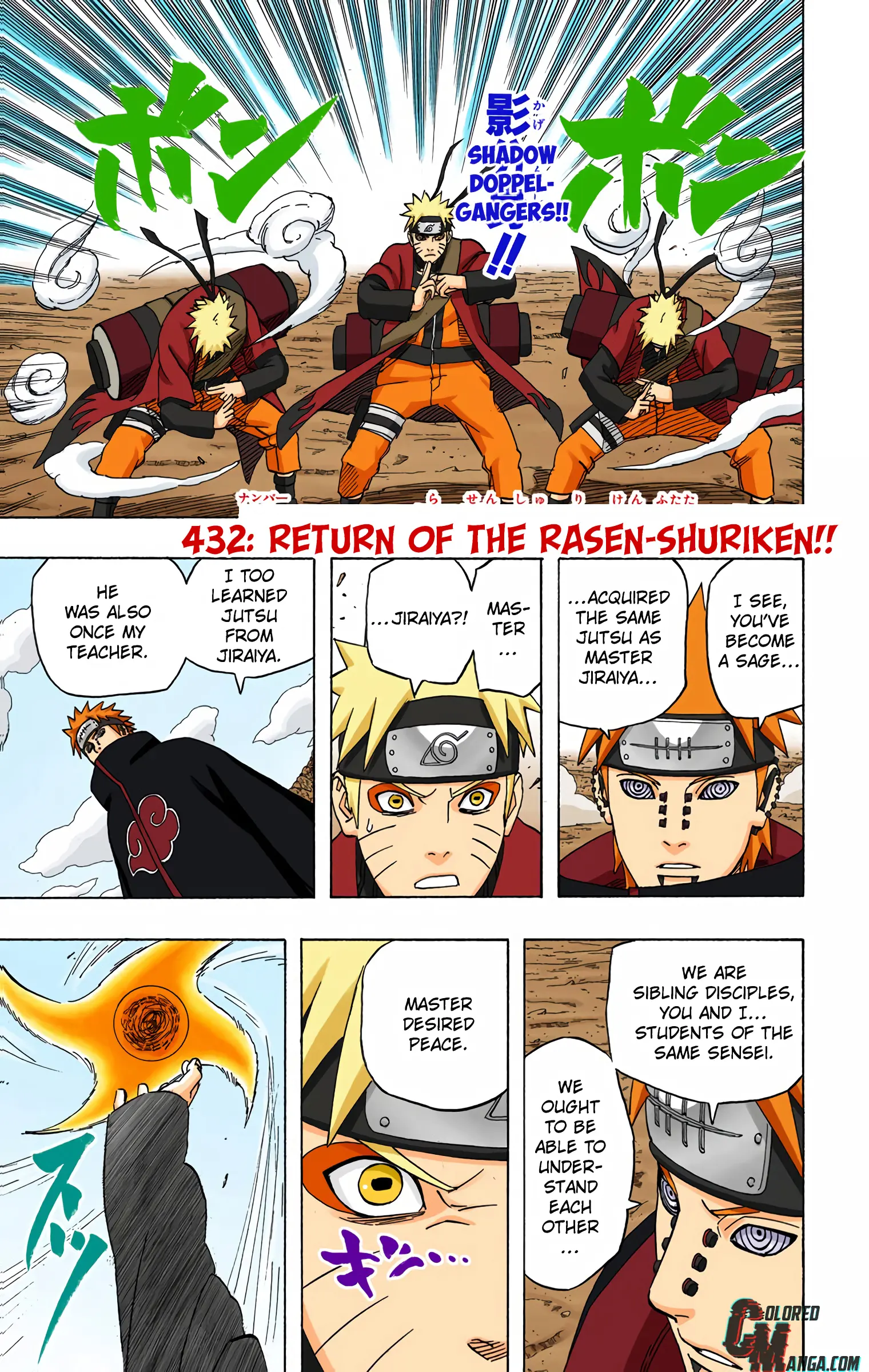 Naruto Colored Manga Online, chapter 432, page 1