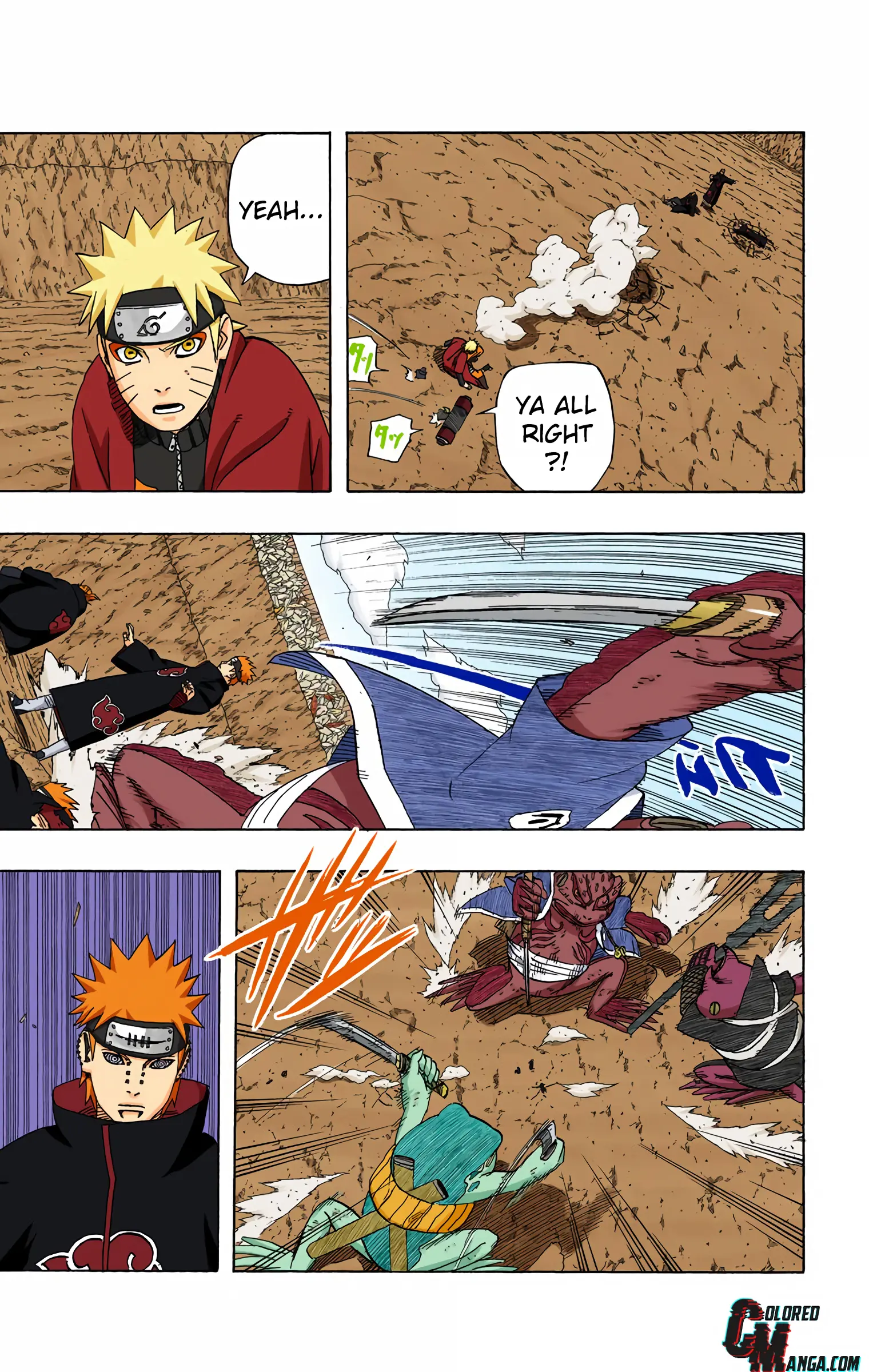 Naruto Colored Manga Online, chapter 434, page 7