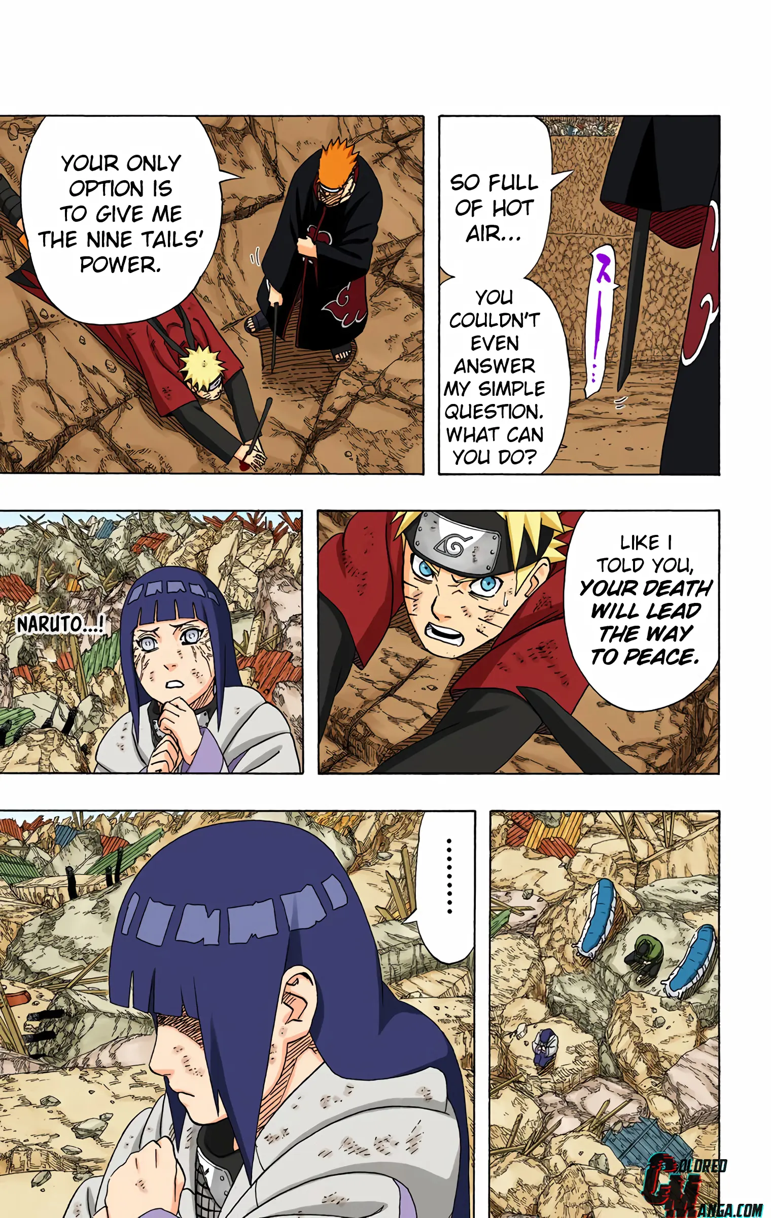 Naruto Colored Manga Online, chapter 437, page 3