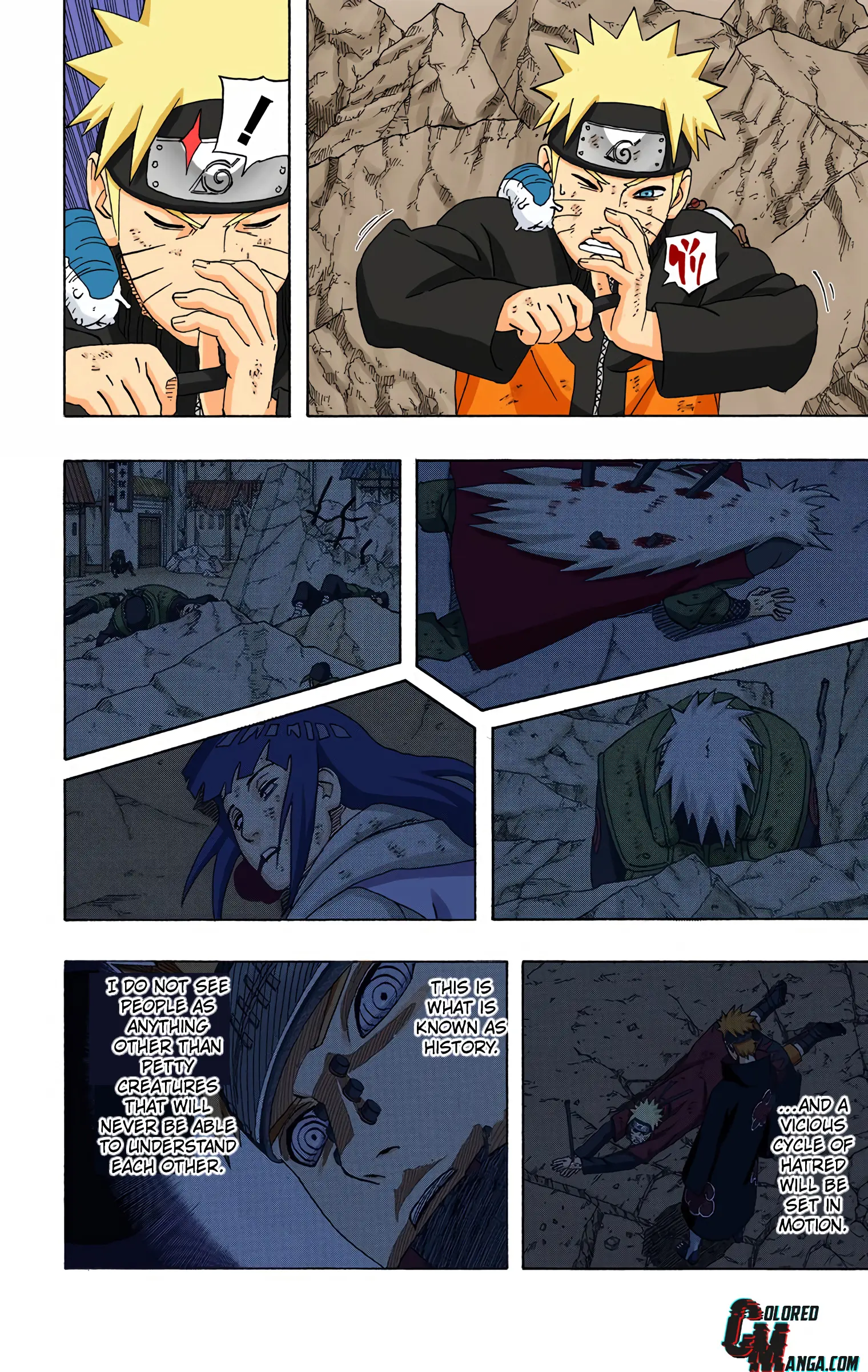 Naruto Colored Manga Online, chapter 443, page 12