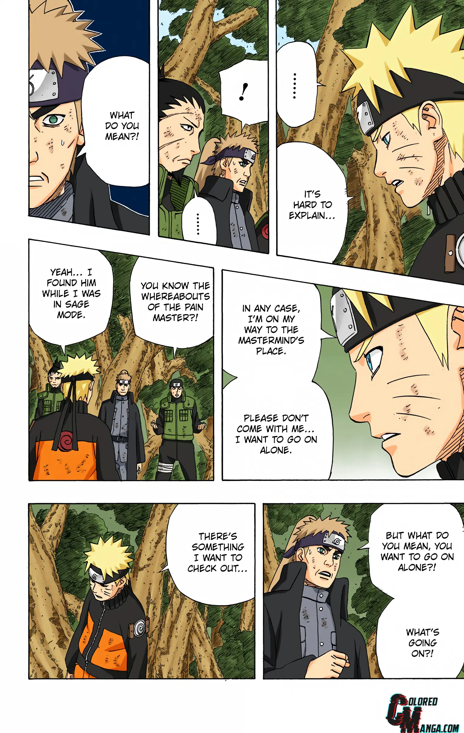 Naruto Colored Manga Online, chapter 443, page 18