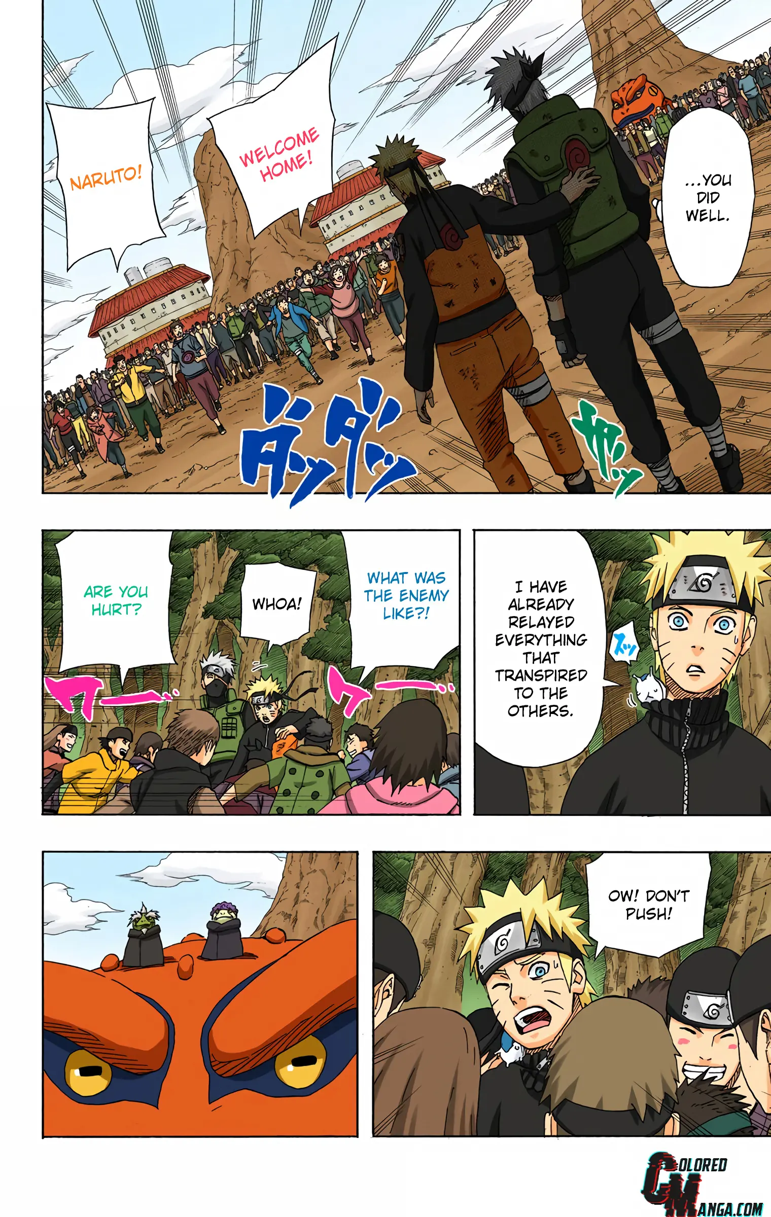 Naruto Colored Manga Online, chapter 450, page 3