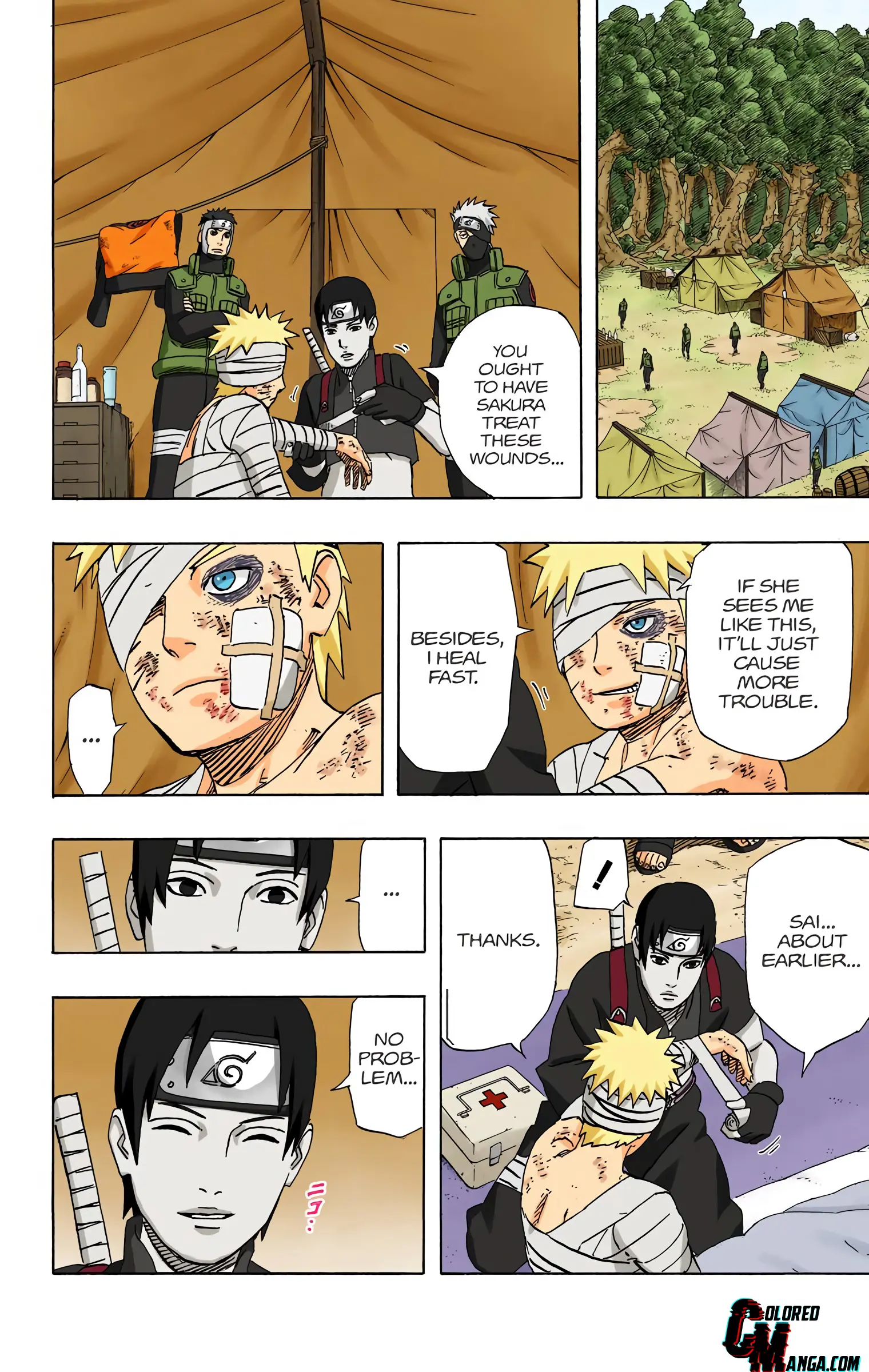 Naruto Colored Manga Online, chapter 455, page 10