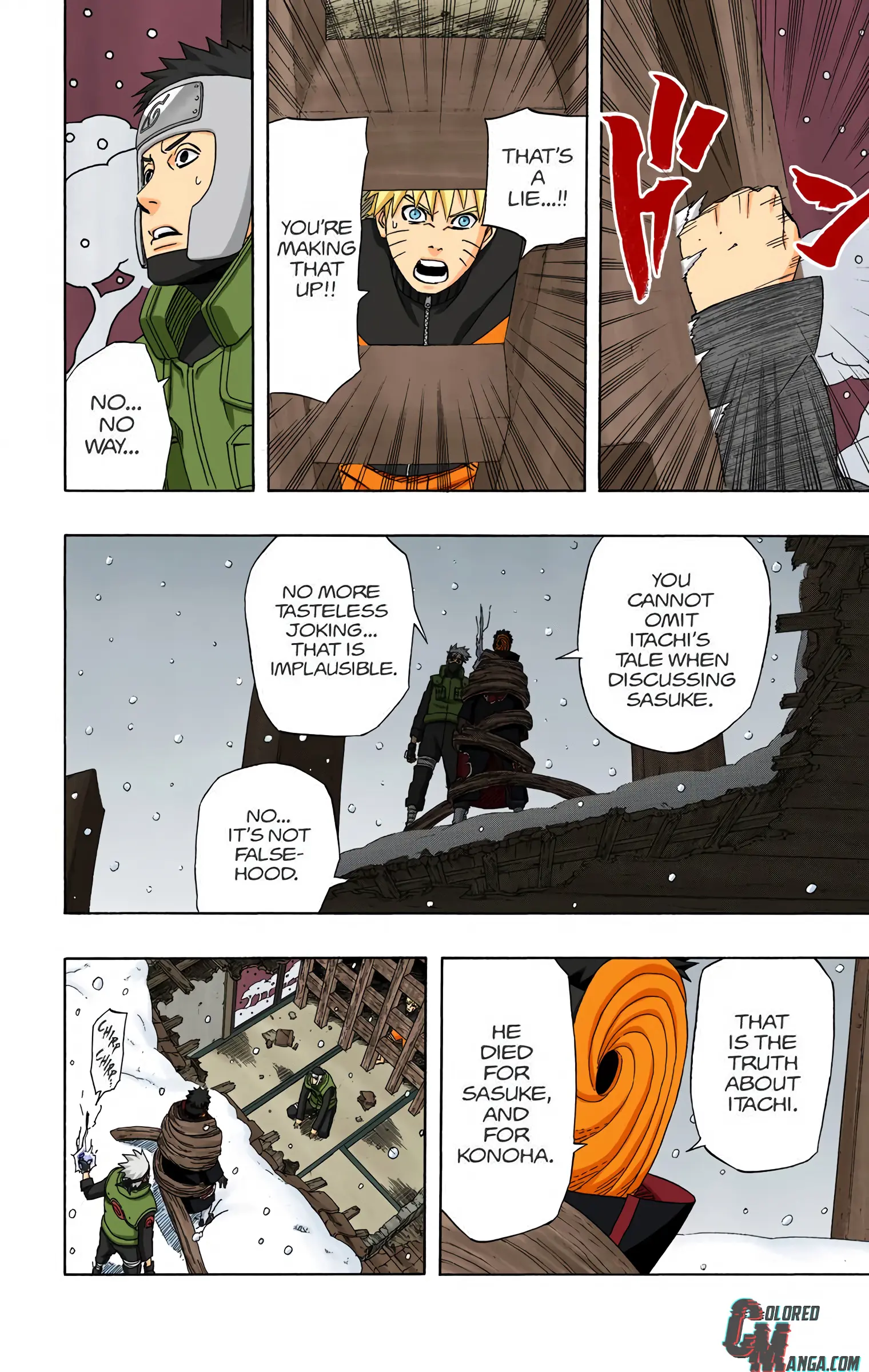 Naruto Colored Manga Online, chapter 462, page 8