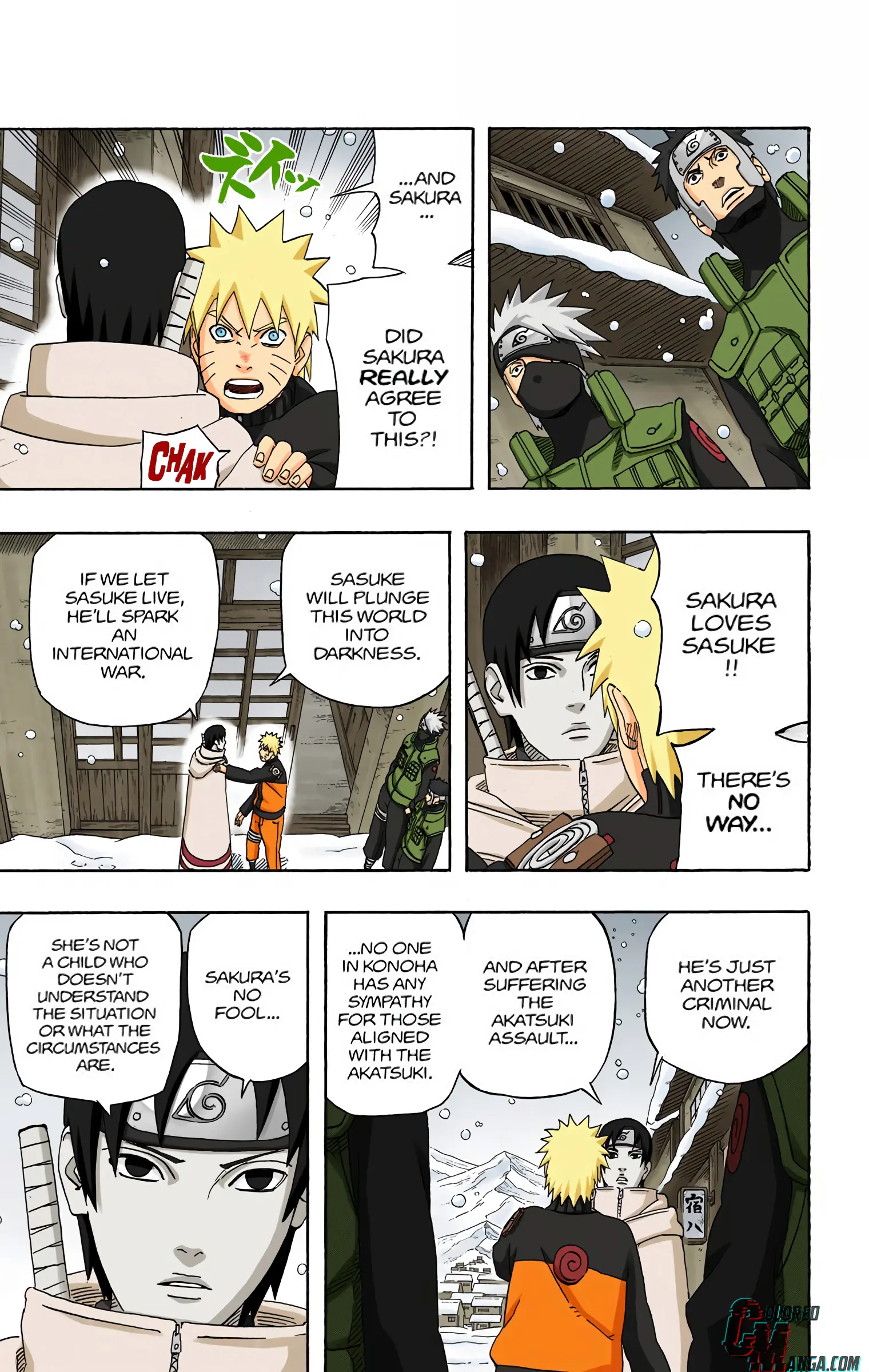 Naruto Colored Manga Online, chapter 474, page 9