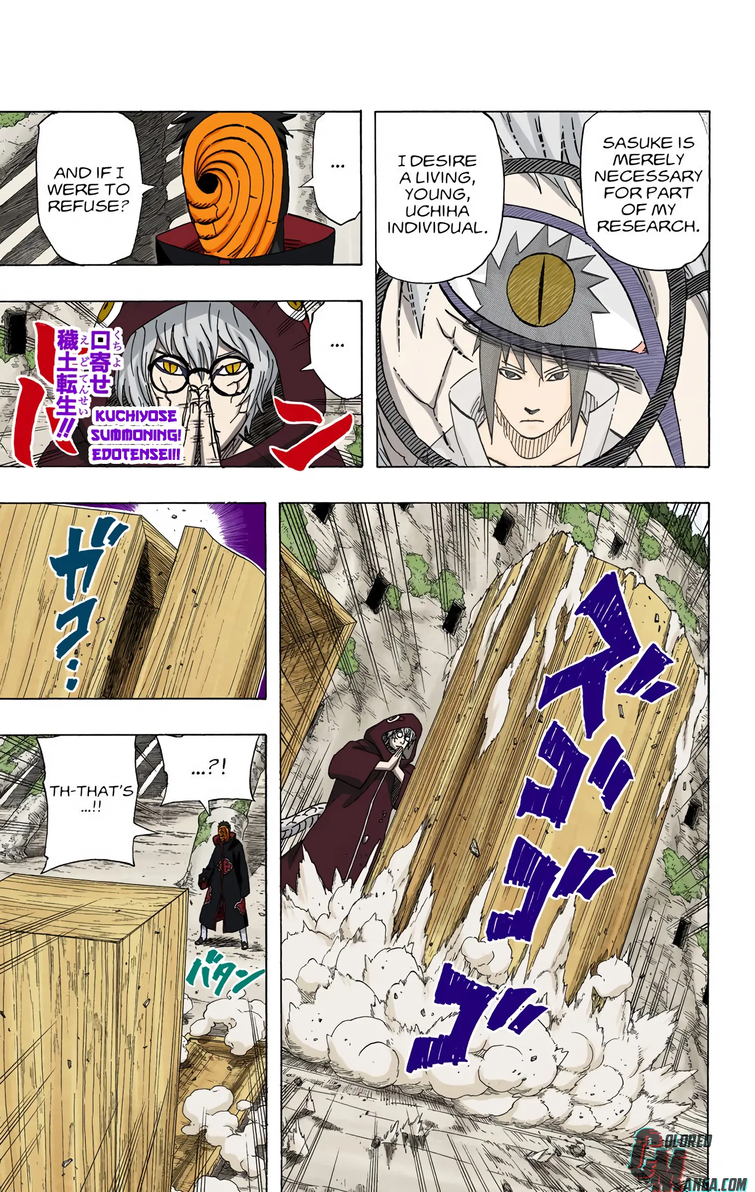 Naruto Colored Manga Online, chapter 490, page 3