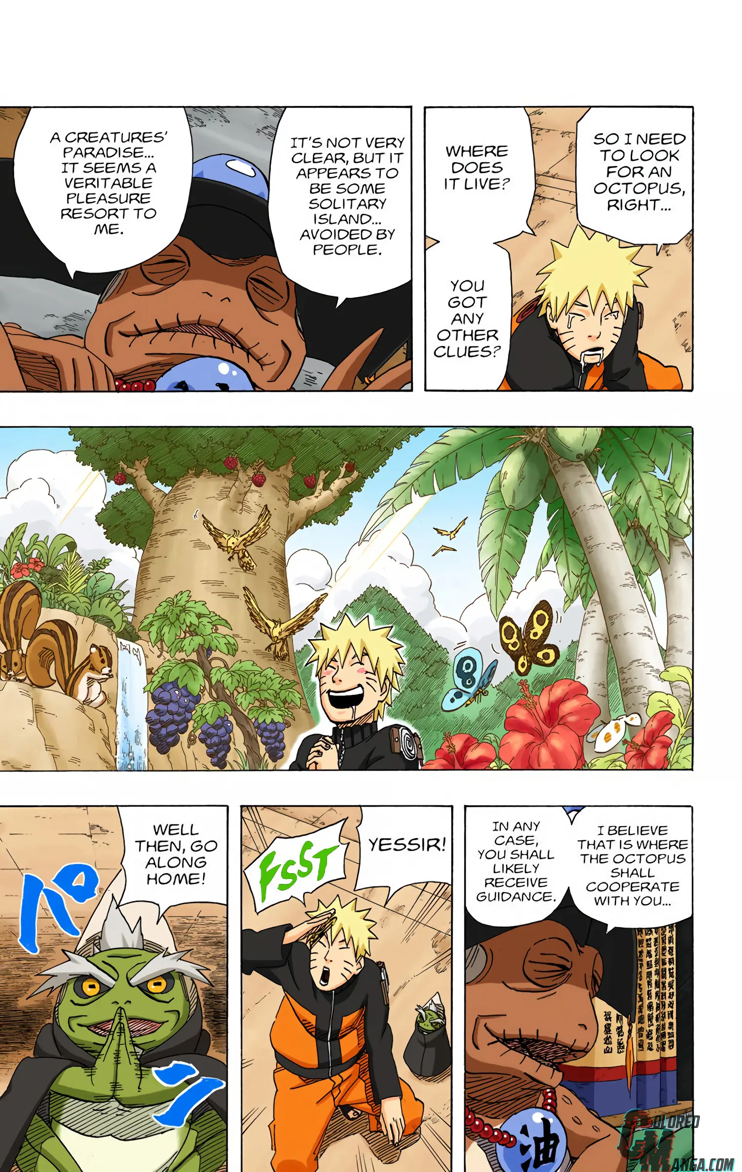 Naruto Colored Manga Online, chapter 491, page 3