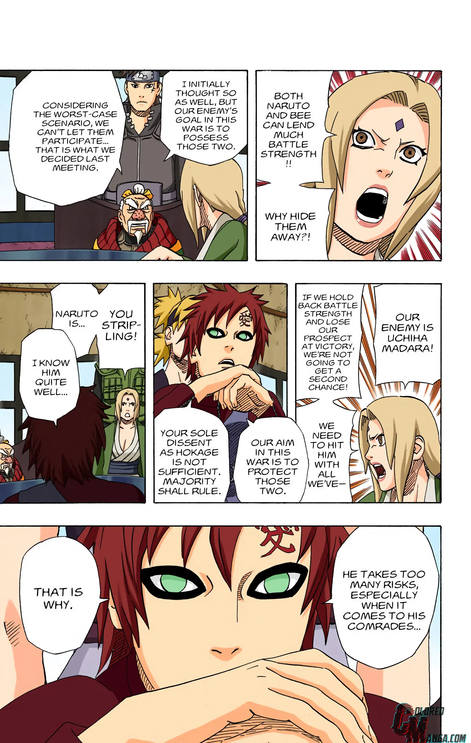 Naruto Colored Manga Online, chapter 491, page 8