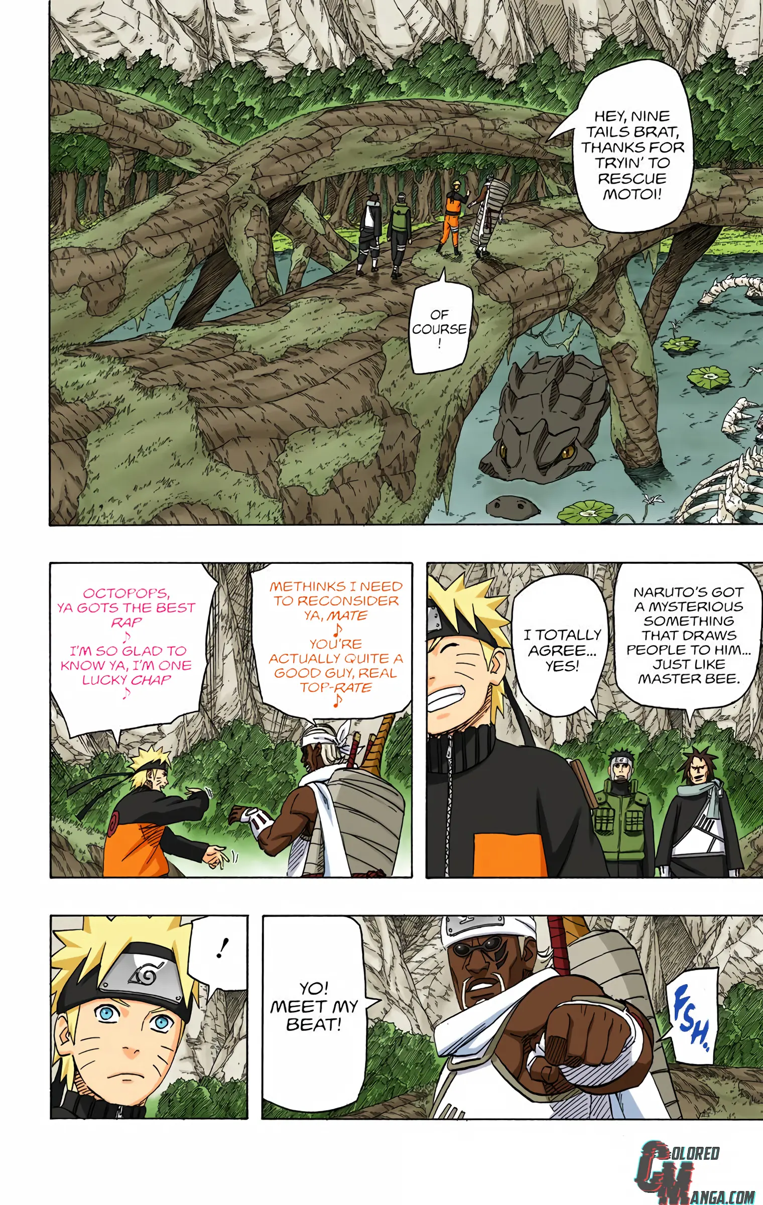 Naruto Colored Manga Online, chapter 495, page 8