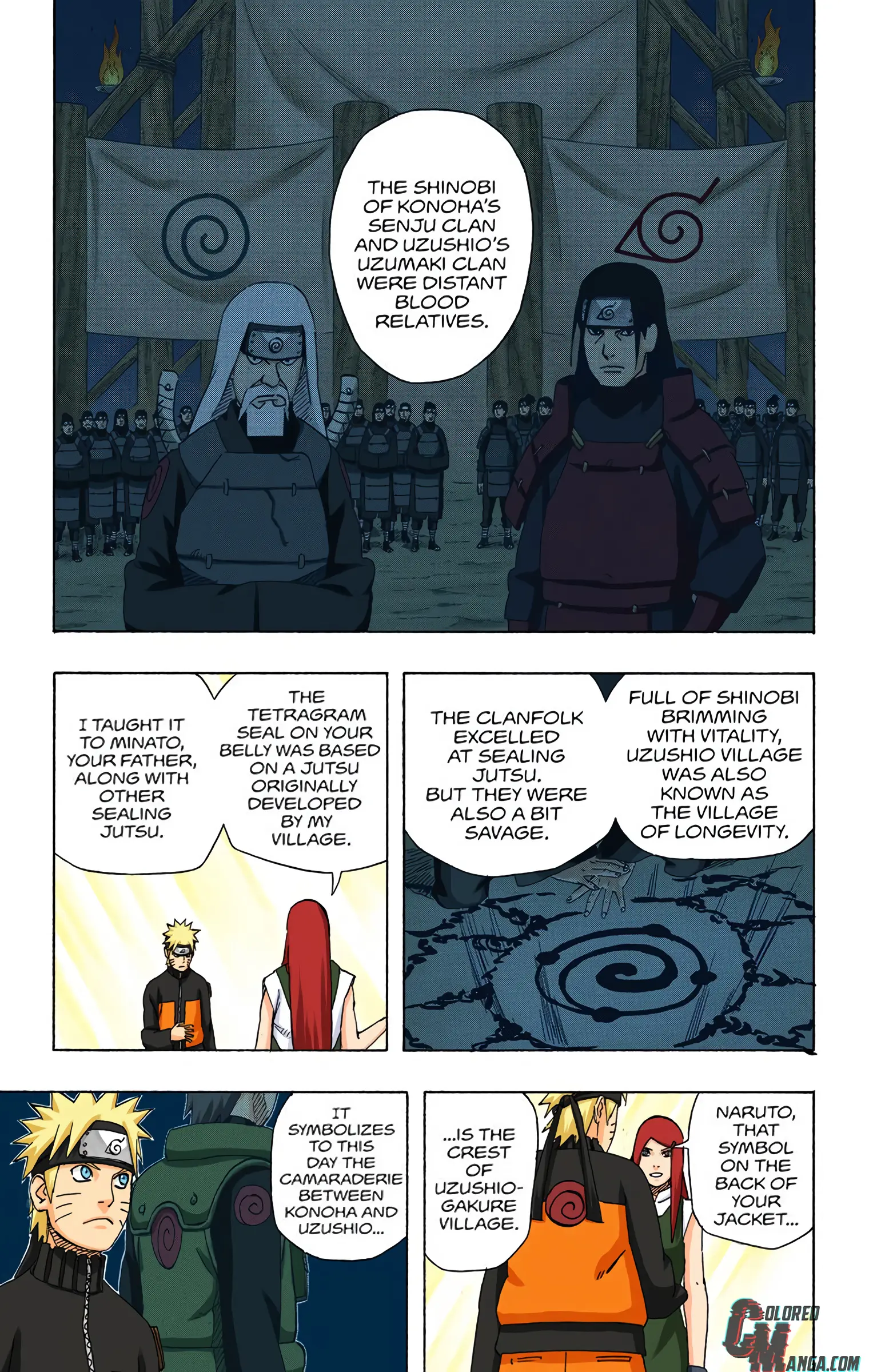 Naruto Colored Manga Online, chapter 500, page 3