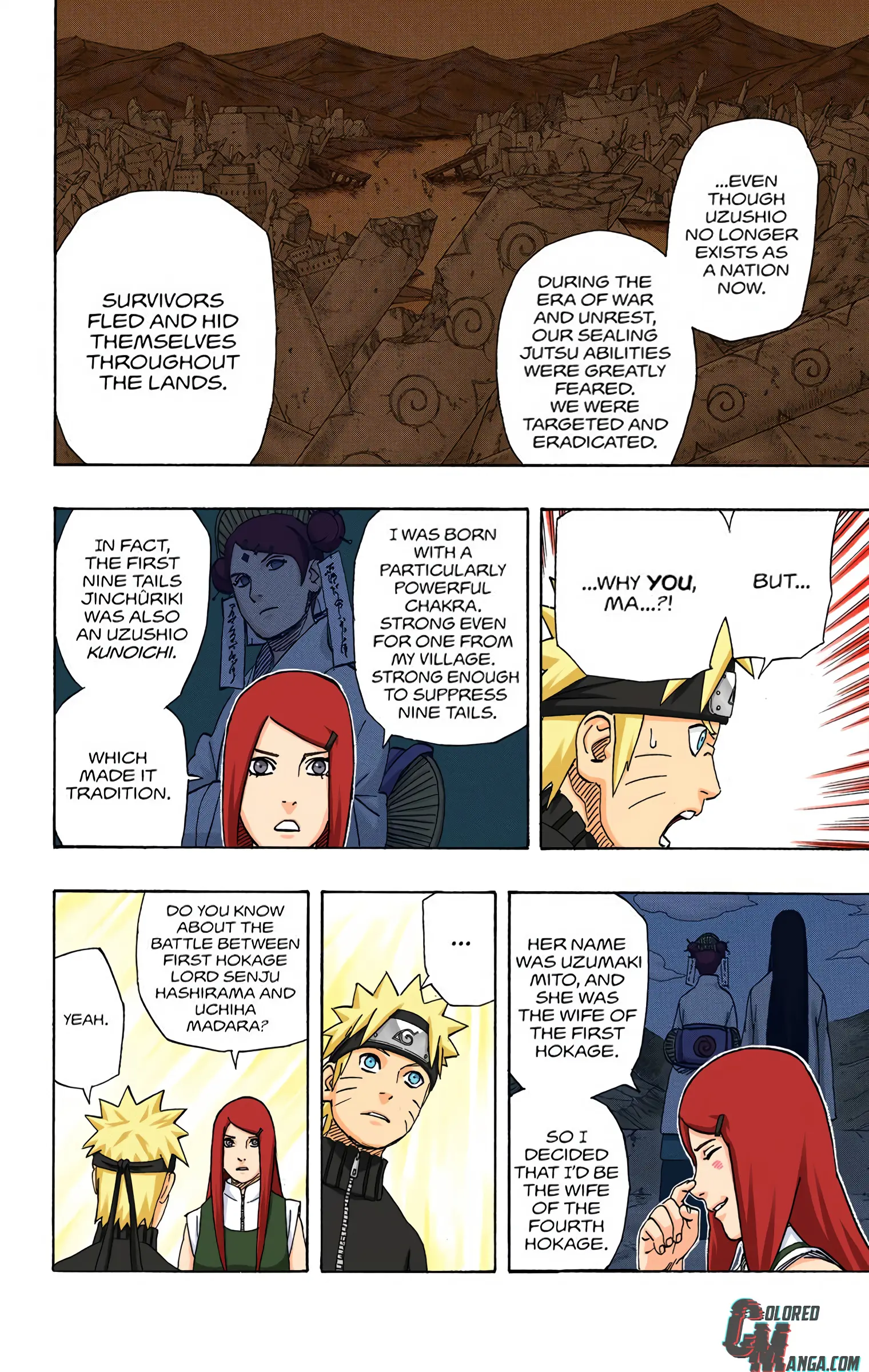Naruto Colored Manga Online, chapter 500, page 4