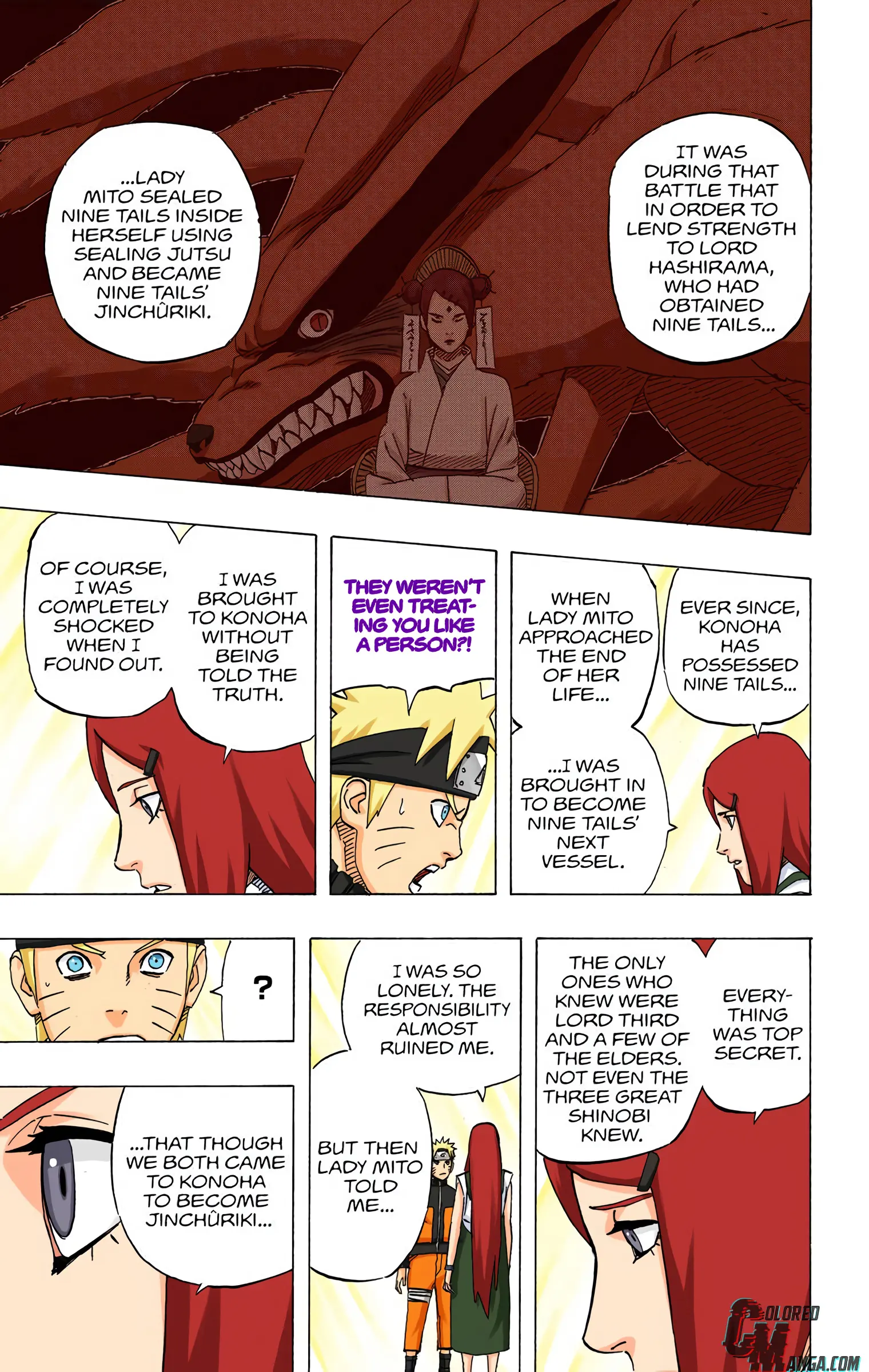 Naruto Colored Manga Online, chapter 500, page 5