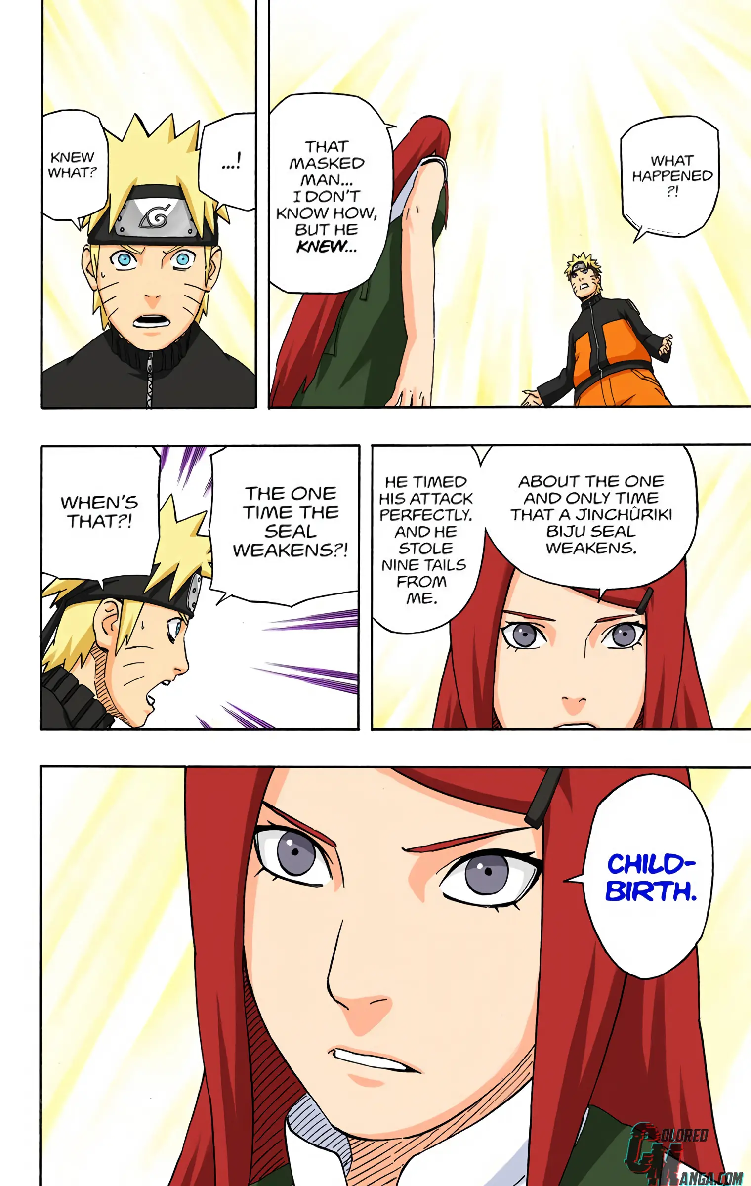 Naruto Colored Manga Online, chapter 500, page 8