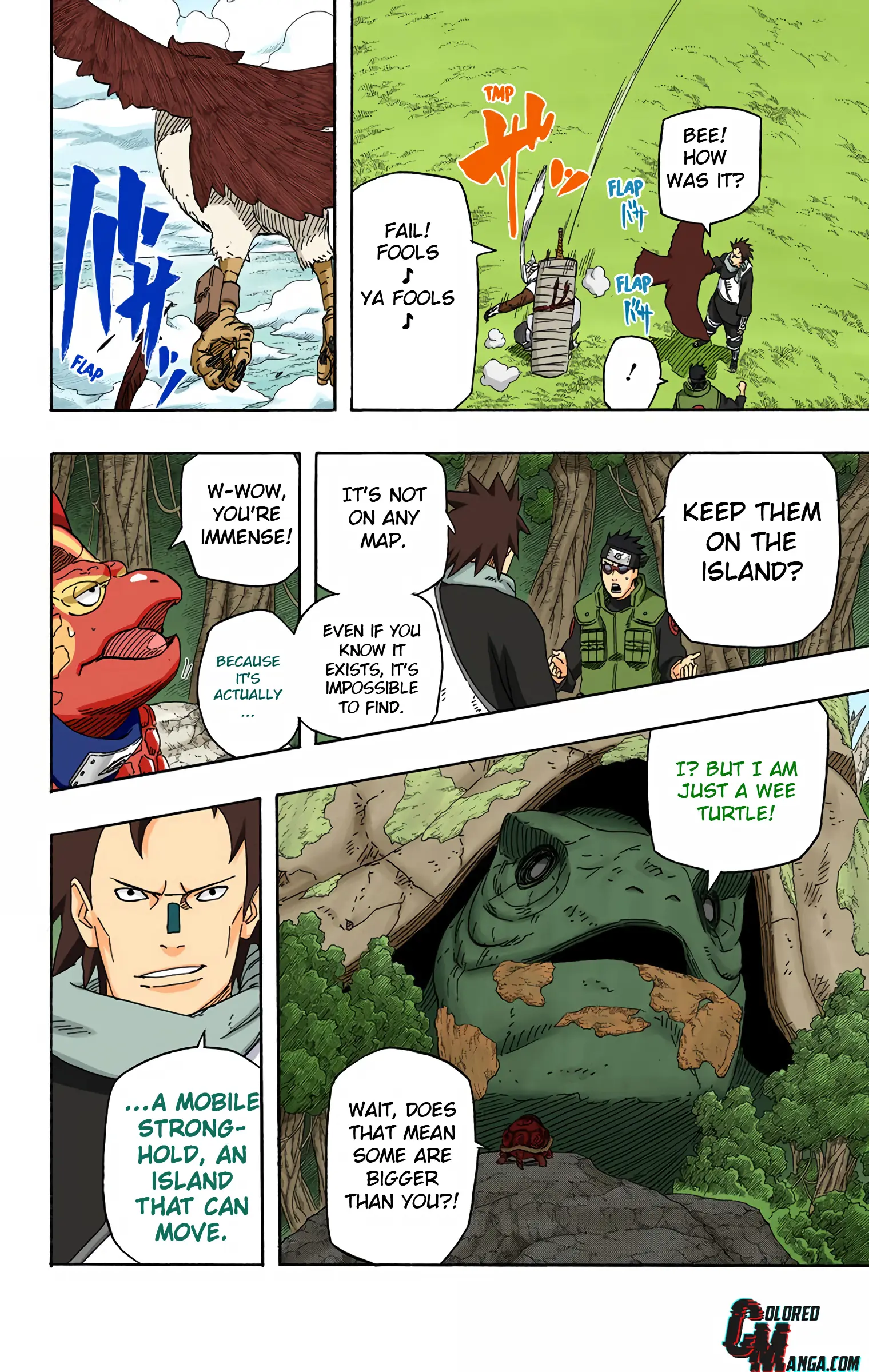 Naruto Colored Manga Online, chapter 512, page 4