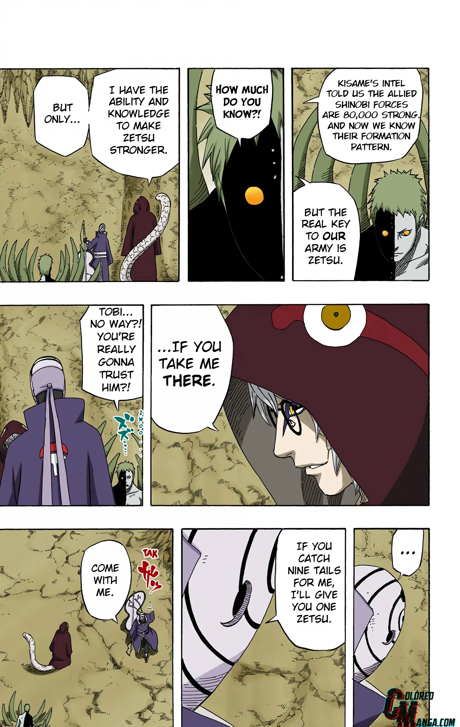 Naruto Colored Manga Online, chapter 512, page 7