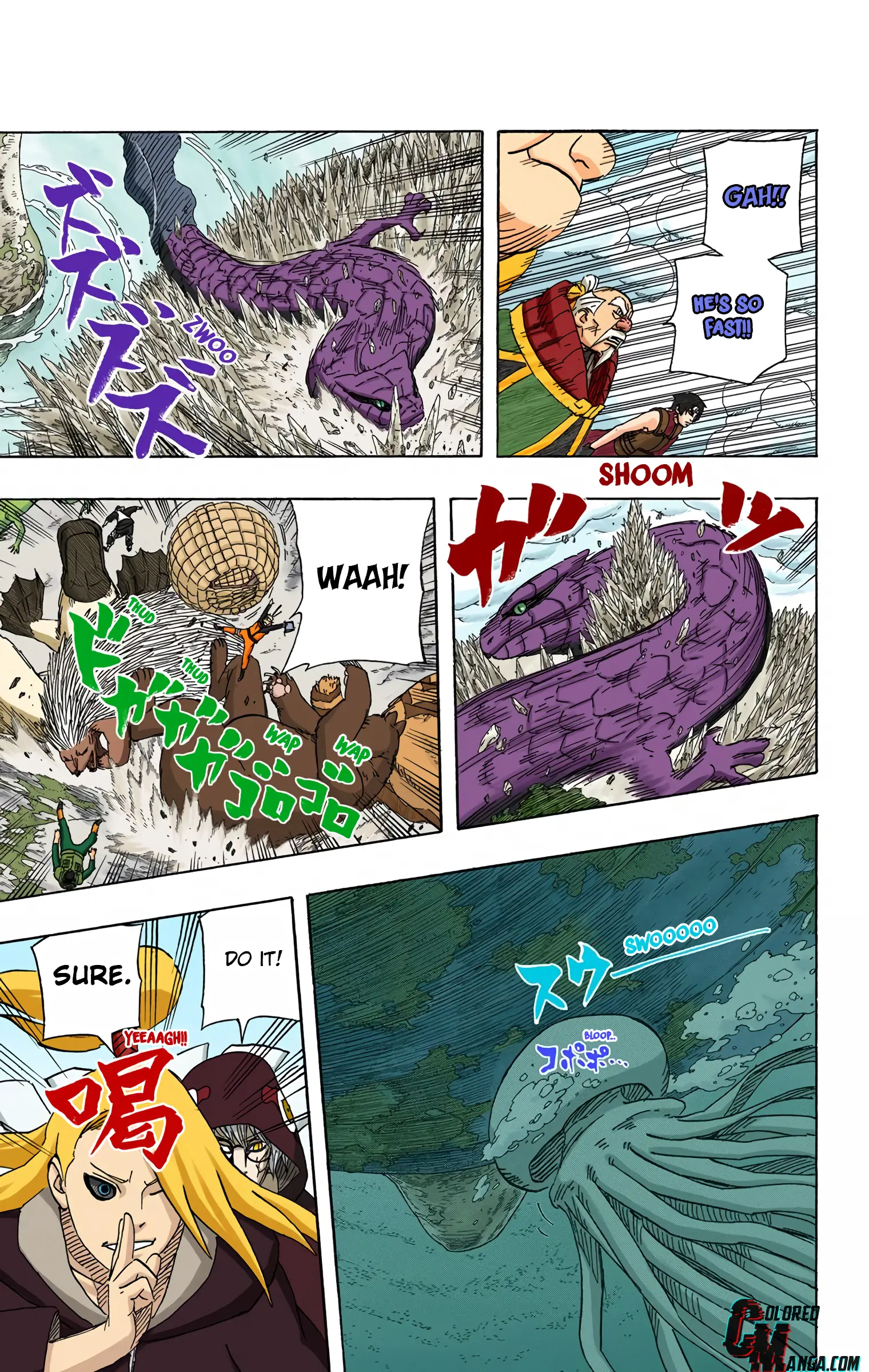 Naruto Colored Manga Online, chapter 513, page 13