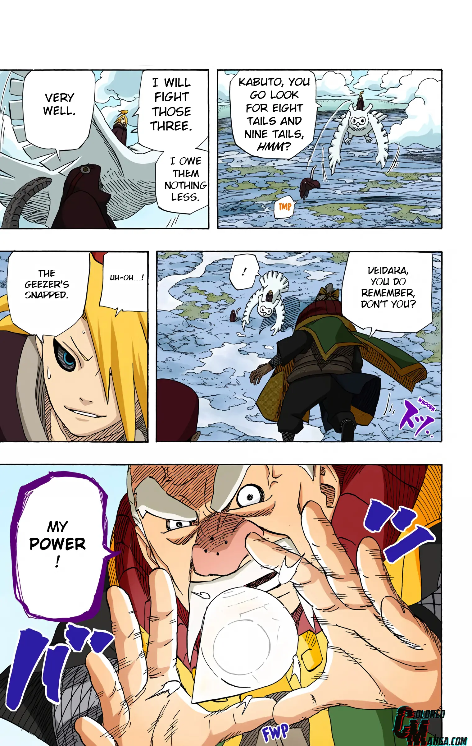Naruto Colored Manga Online, chapter 513, page 16