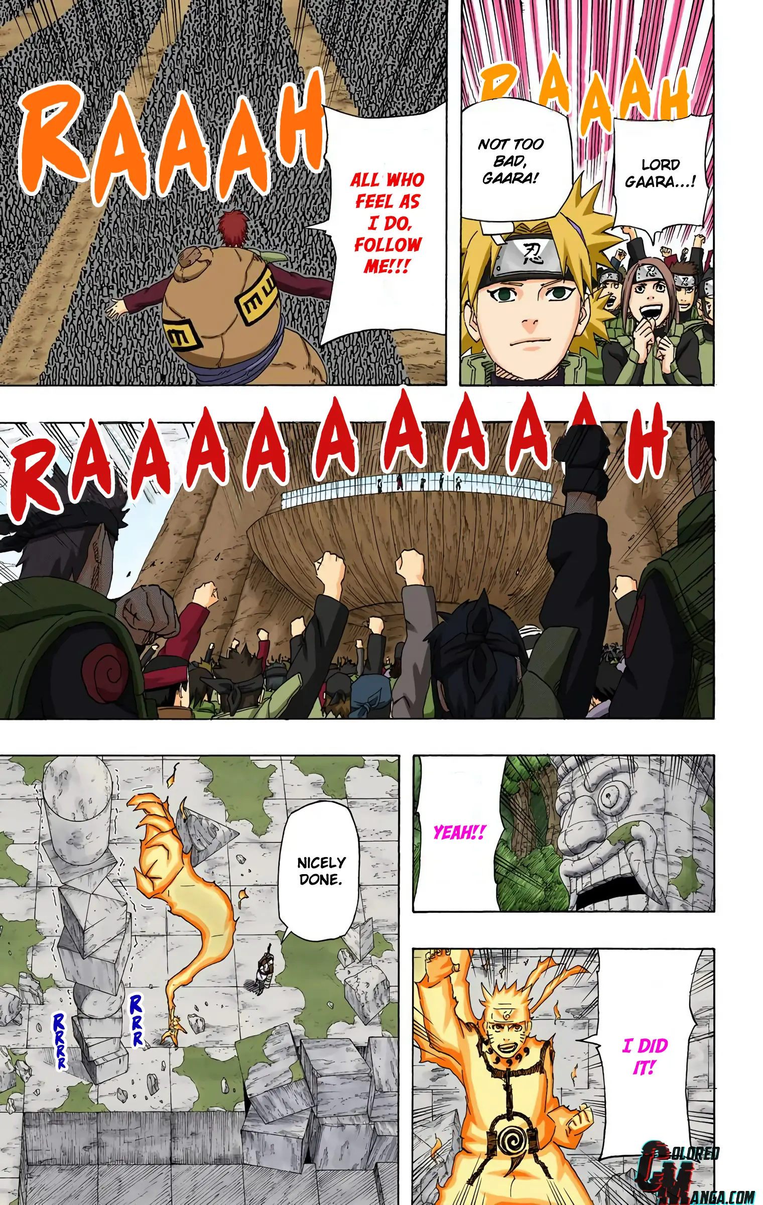 Naruto Colored Manga Online, chapter 516, page 14