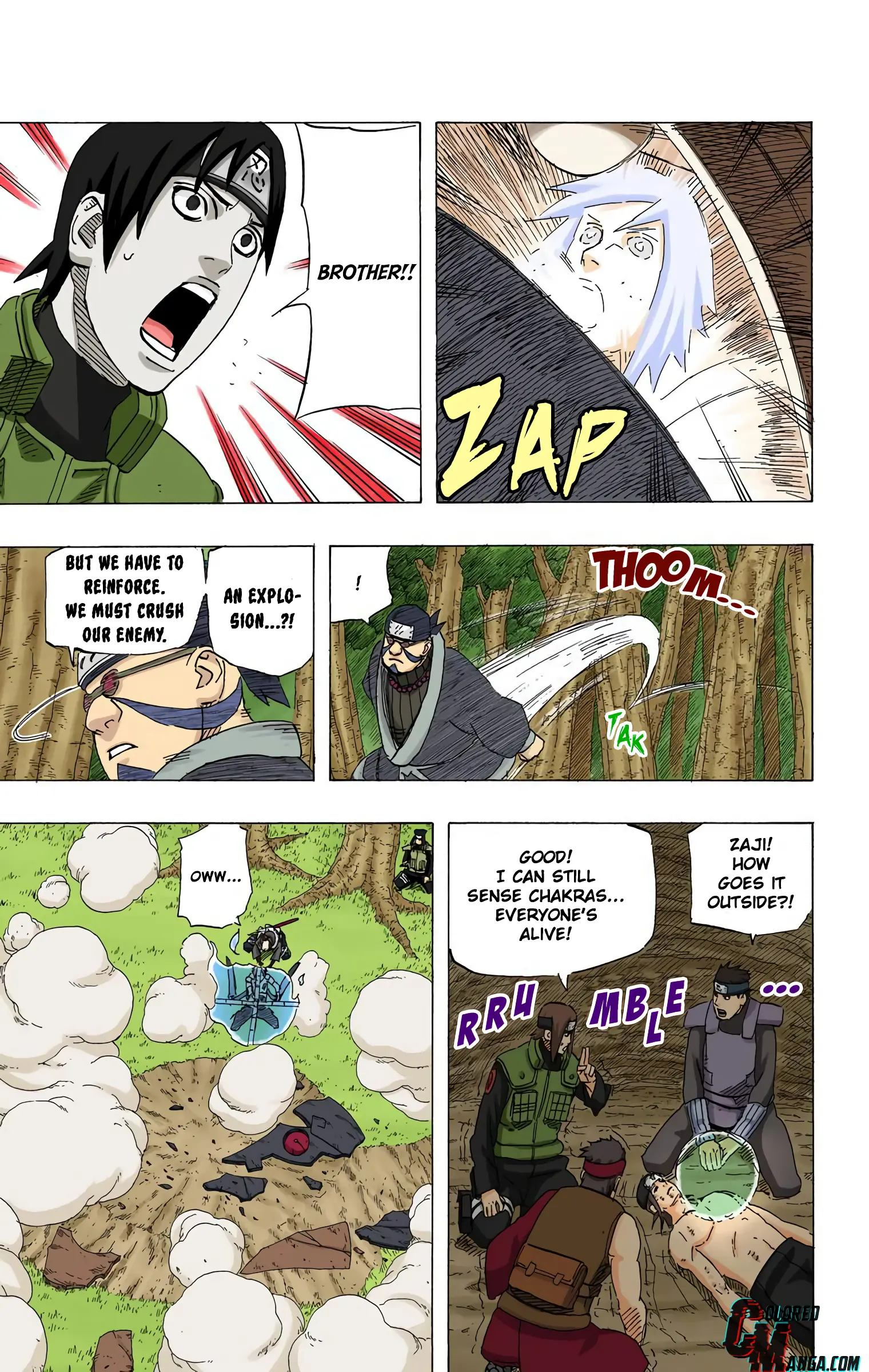 Naruto Colored Manga Online, chapter 518, page 9