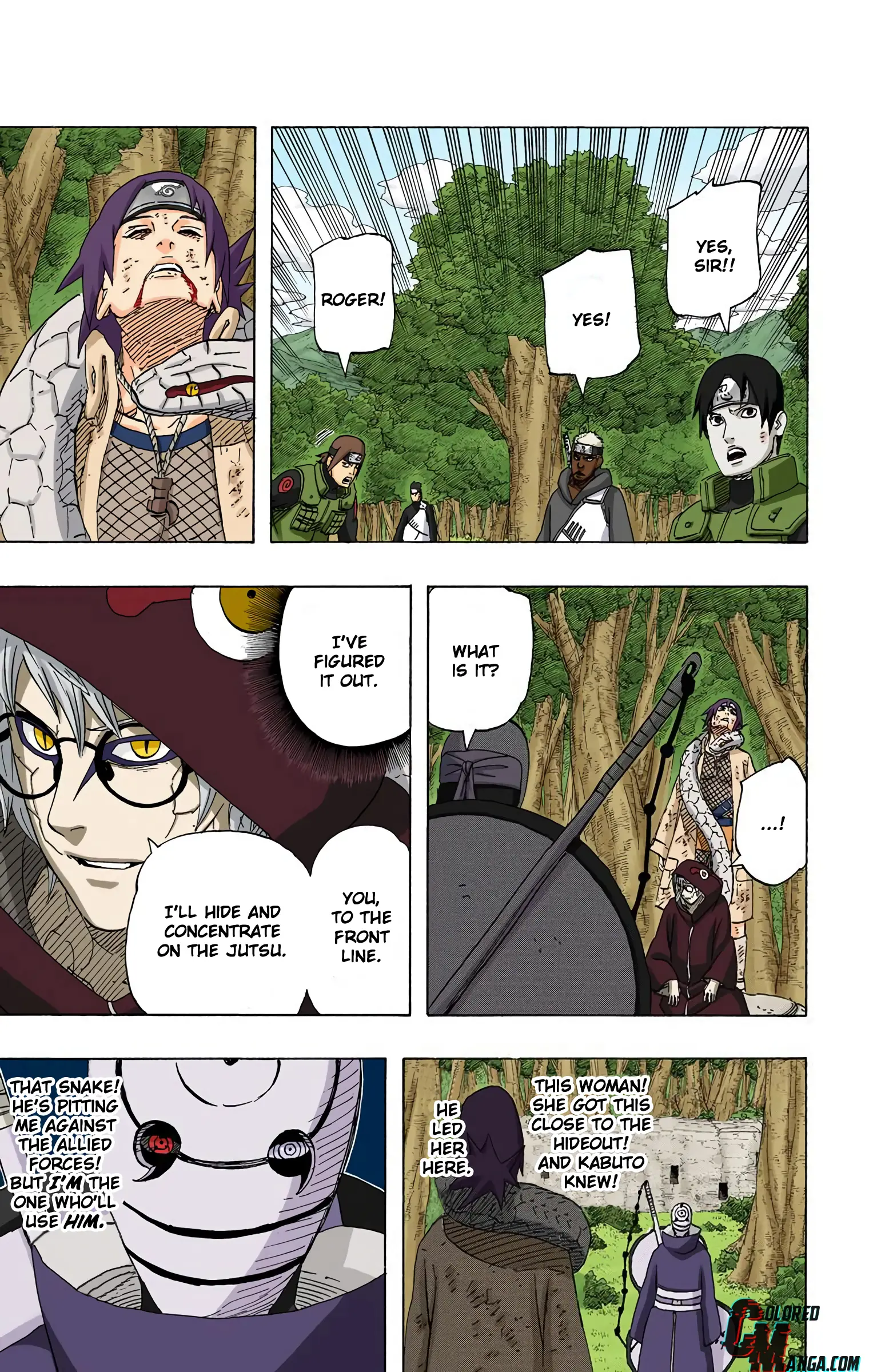 Naruto Colored Manga Online, chapter 519, page 5