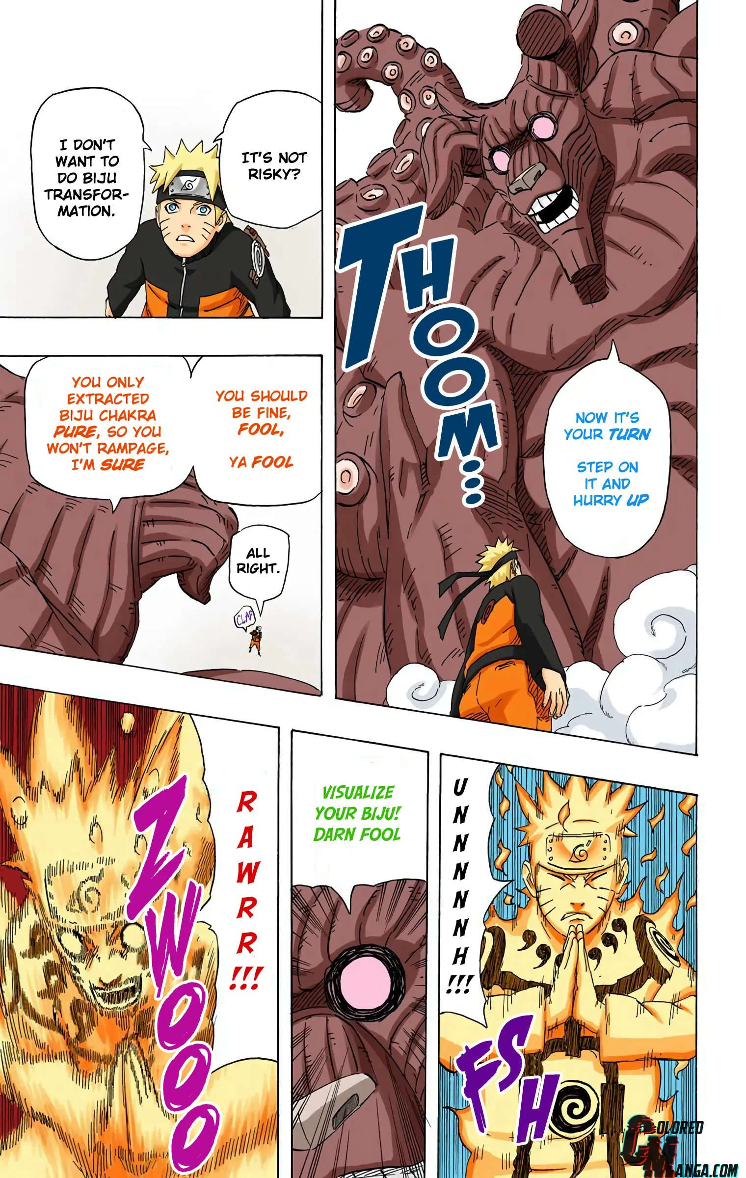 Naruto Colored Manga Online, chapter 519, page 7